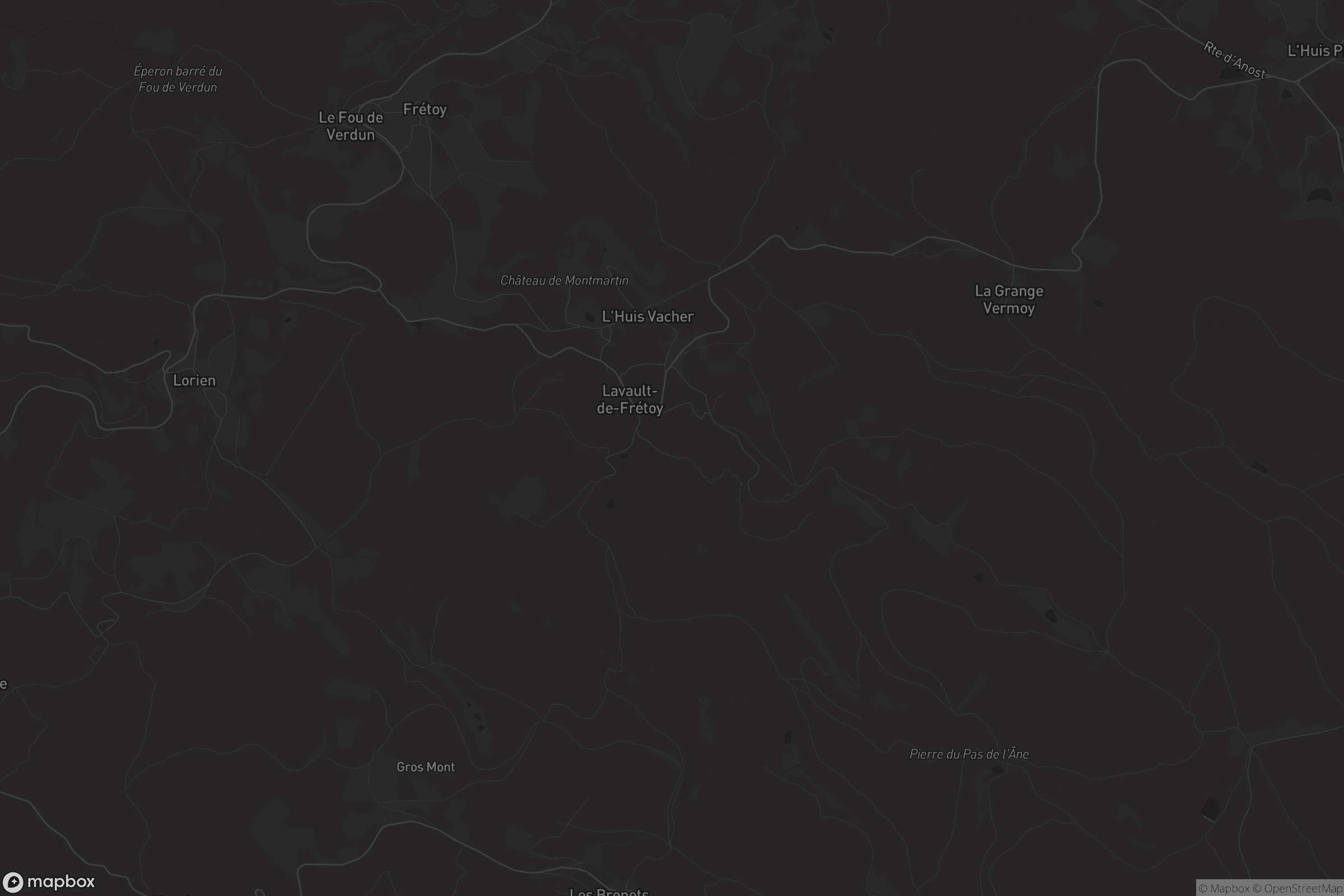 Carte de Lavault-de-Frétoy