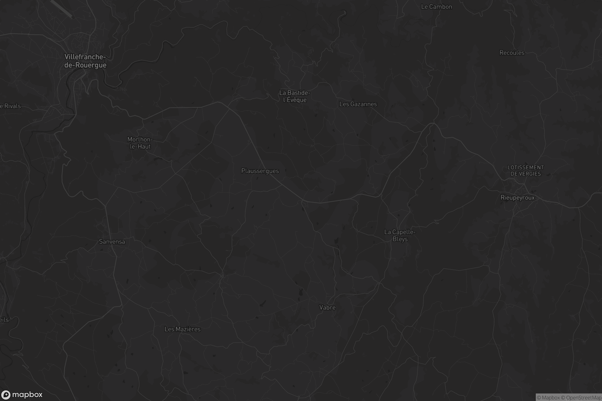 Carte de Le Bas Ségala