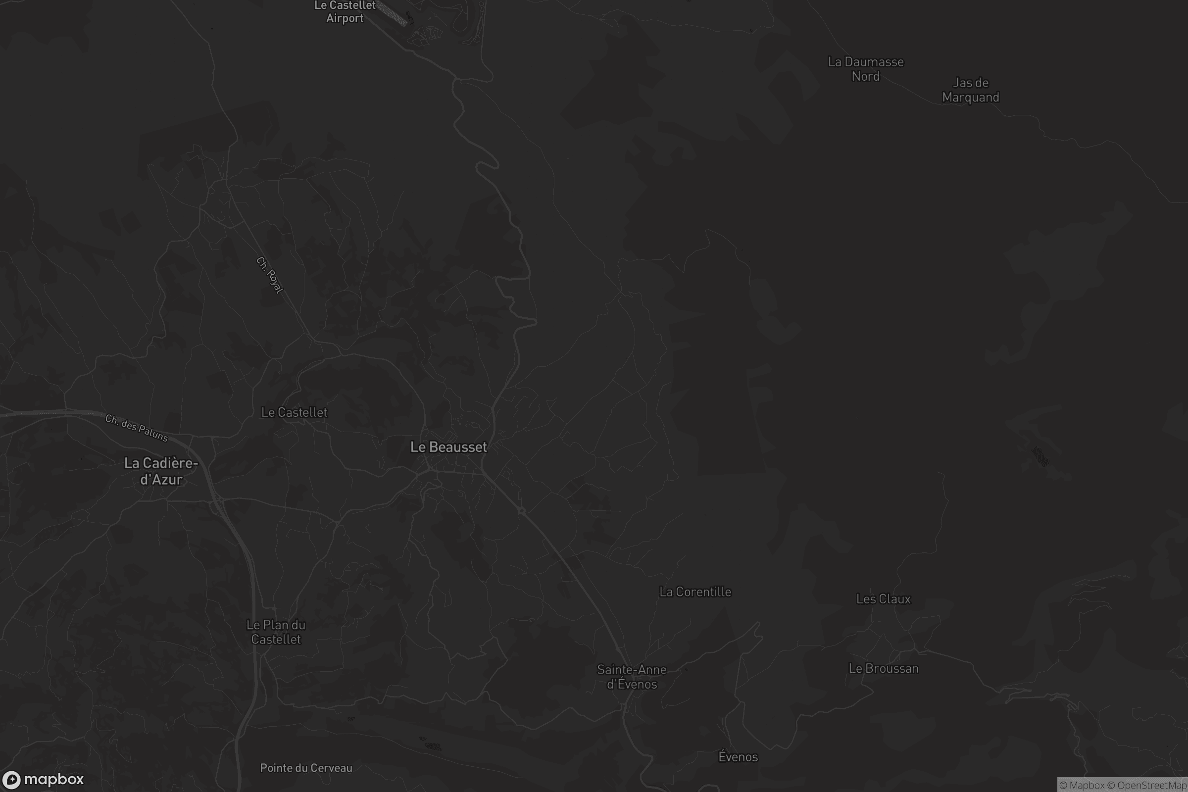 Carte de Le Beausset