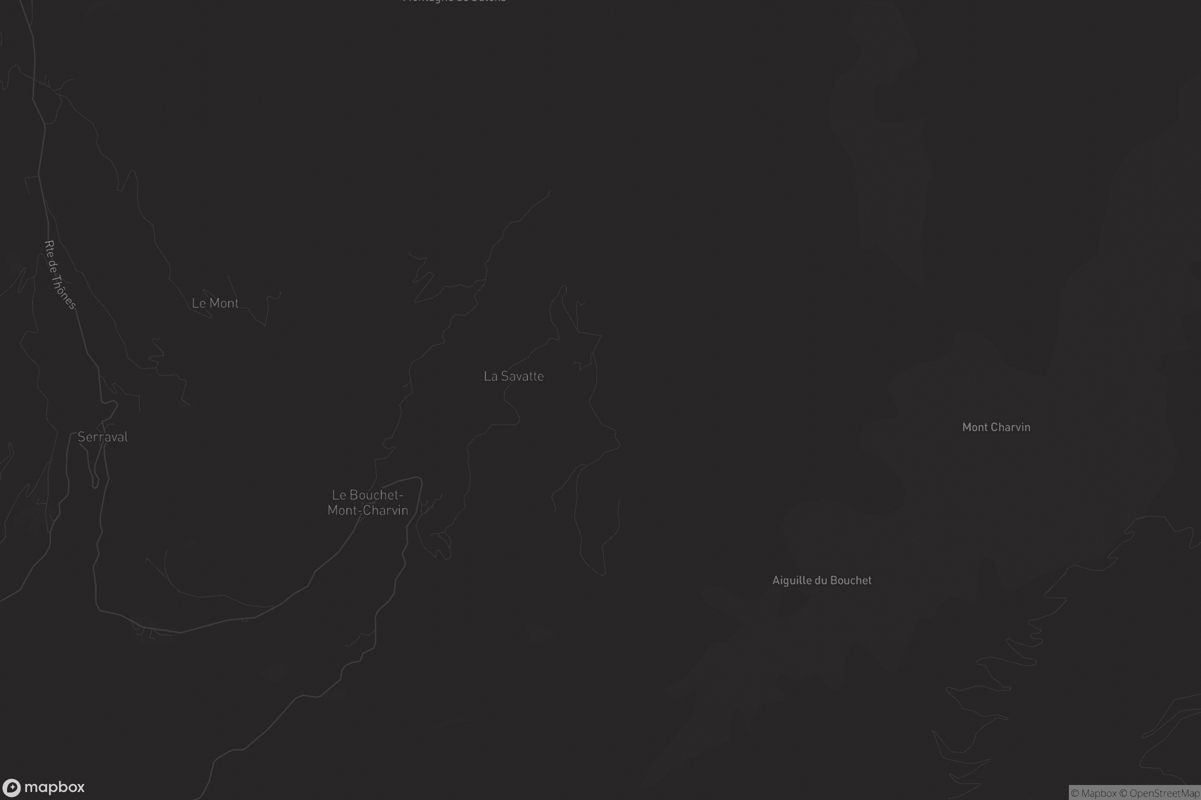 Carte de Le Bouchet-Mont-Charvin