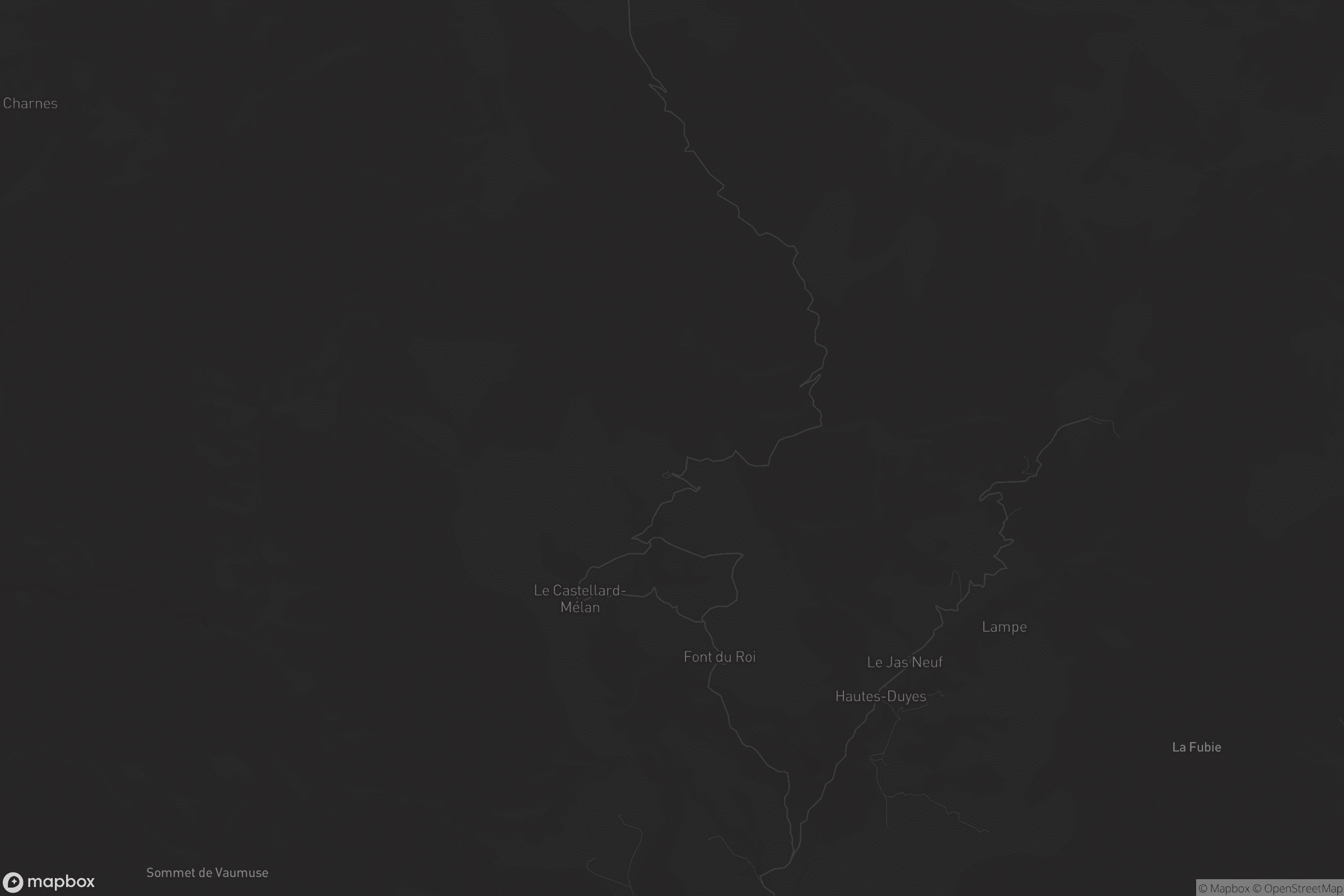 Carte de Le Castellard-Mélan