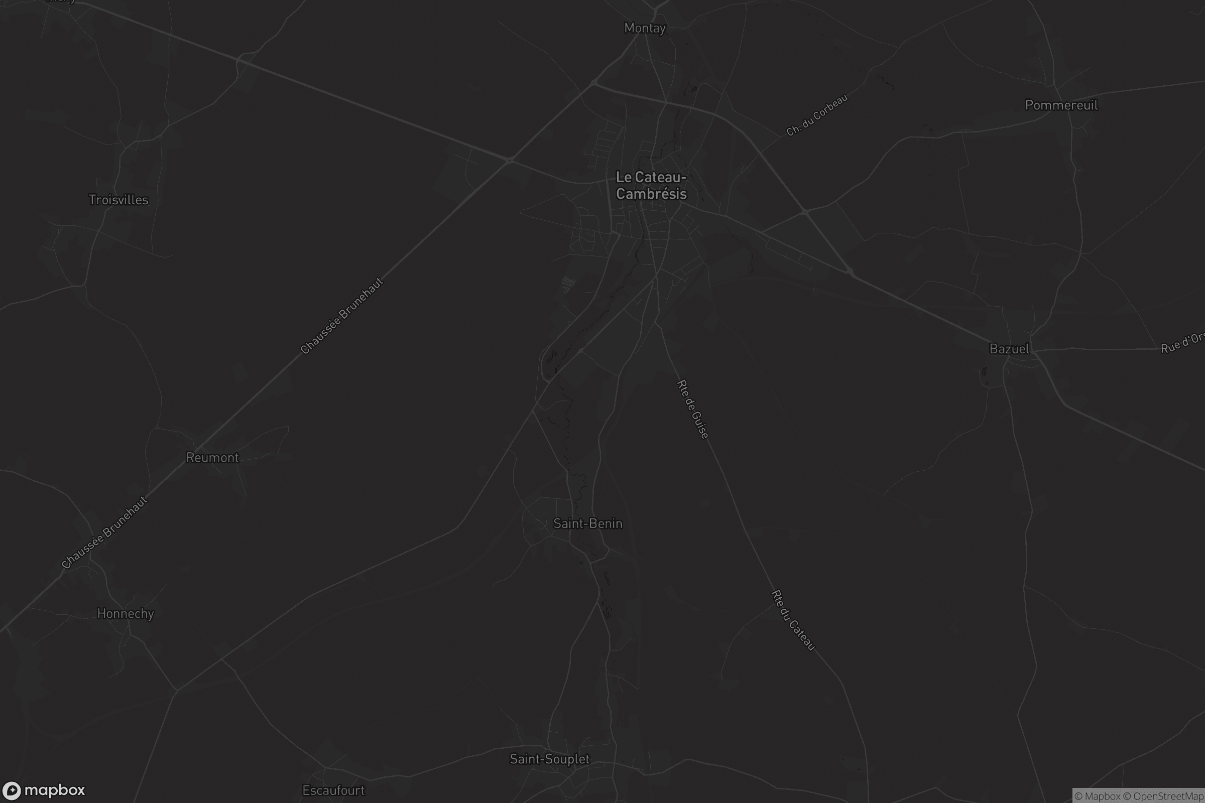 Carte de Le Cateau-Cambrésis