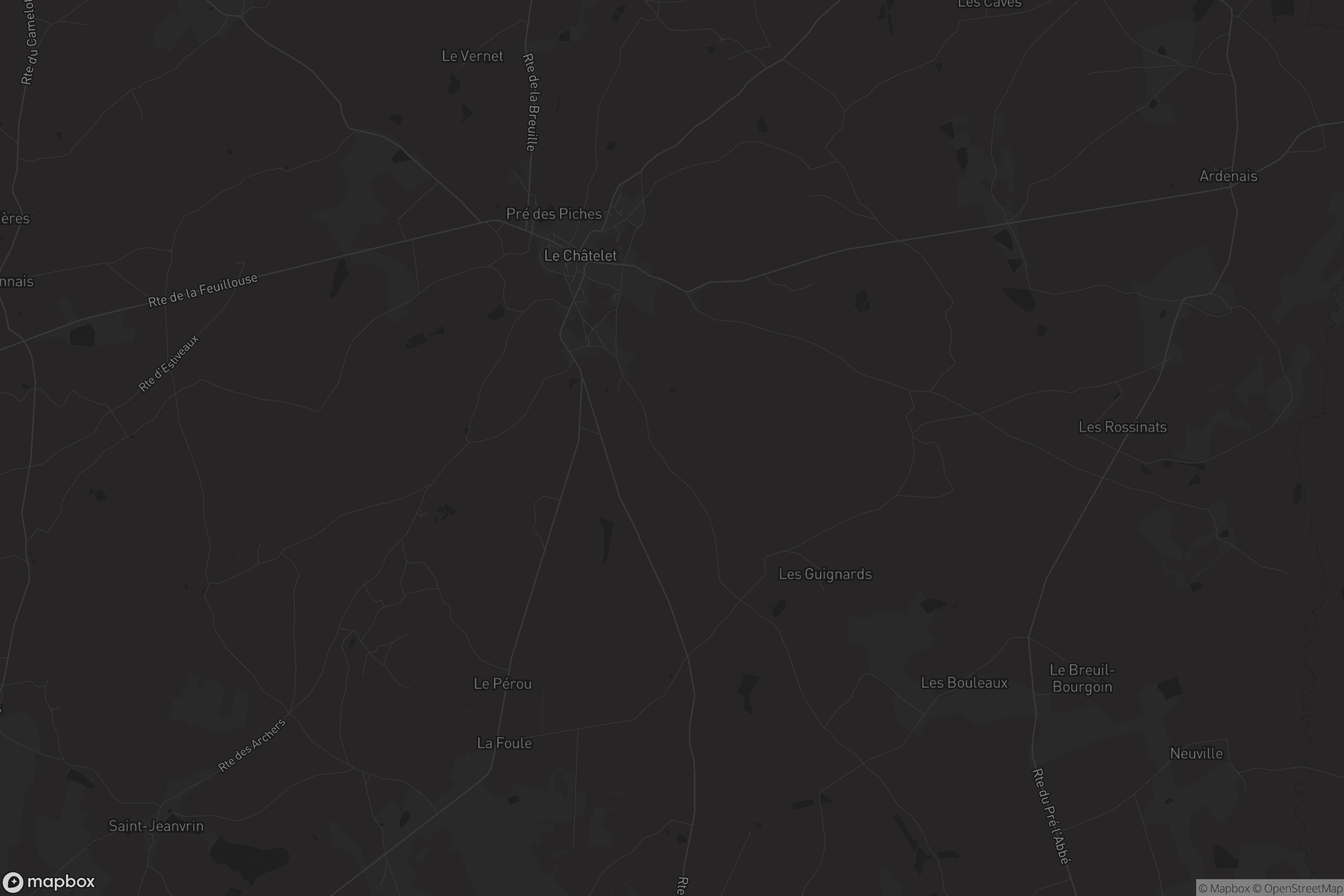 Carte de Le Châtelet