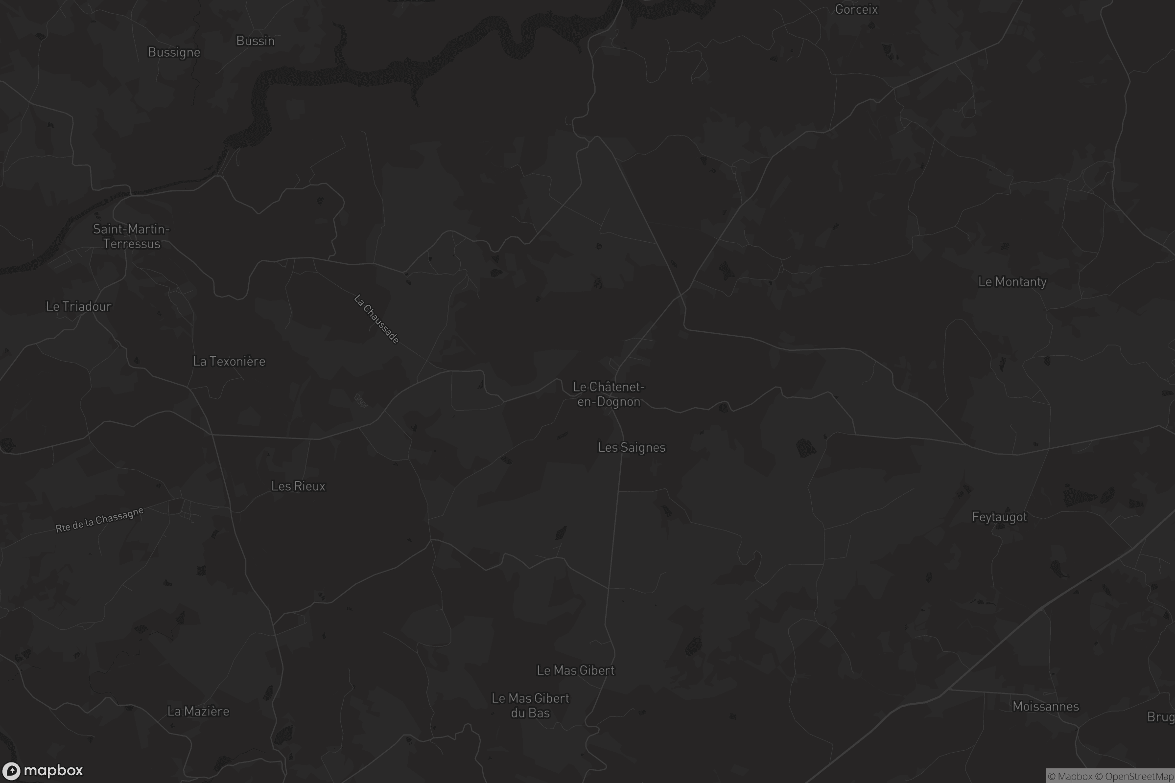 Carte de Le Châtenet-en-Dognon