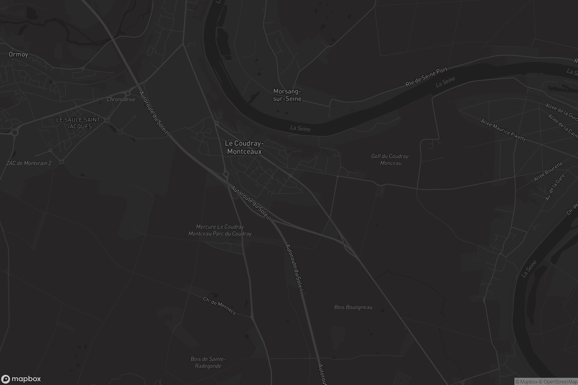 Carte de Le Coudray-Montceaux