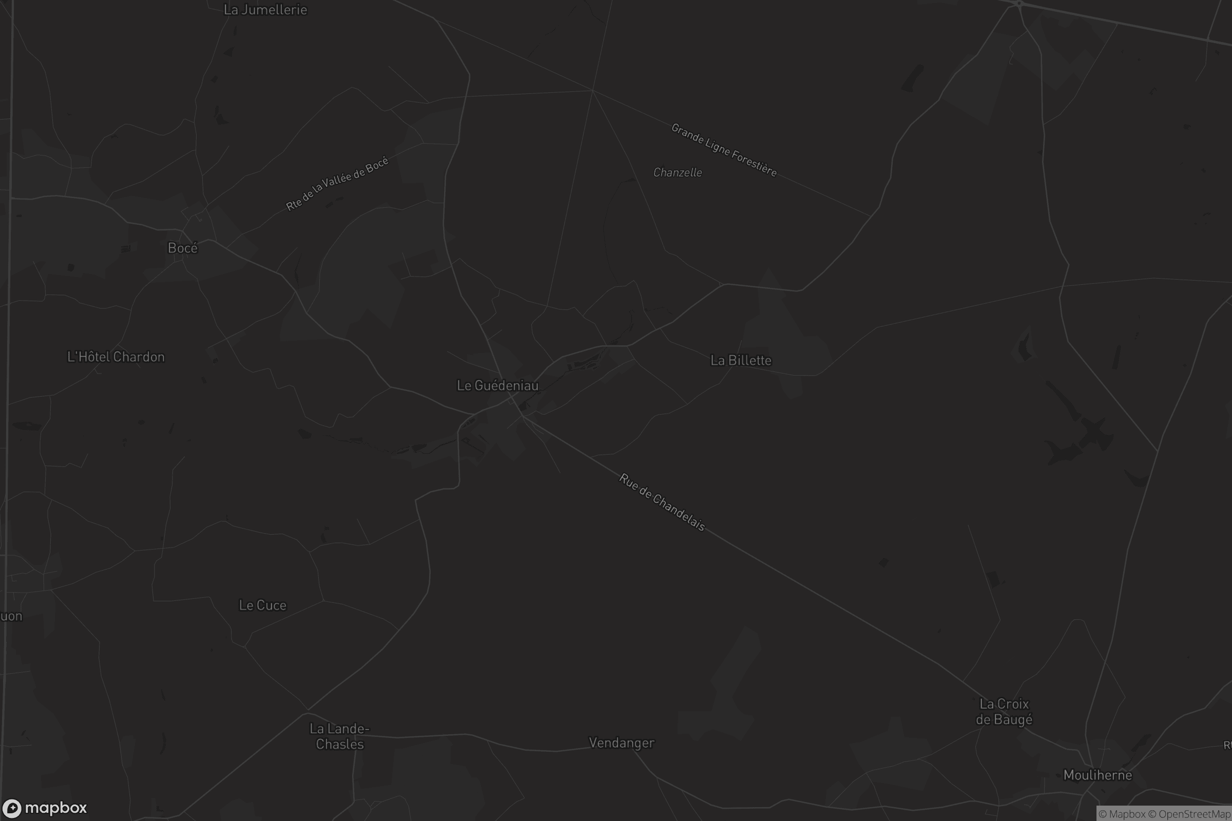 Carte de Le Guédeniau