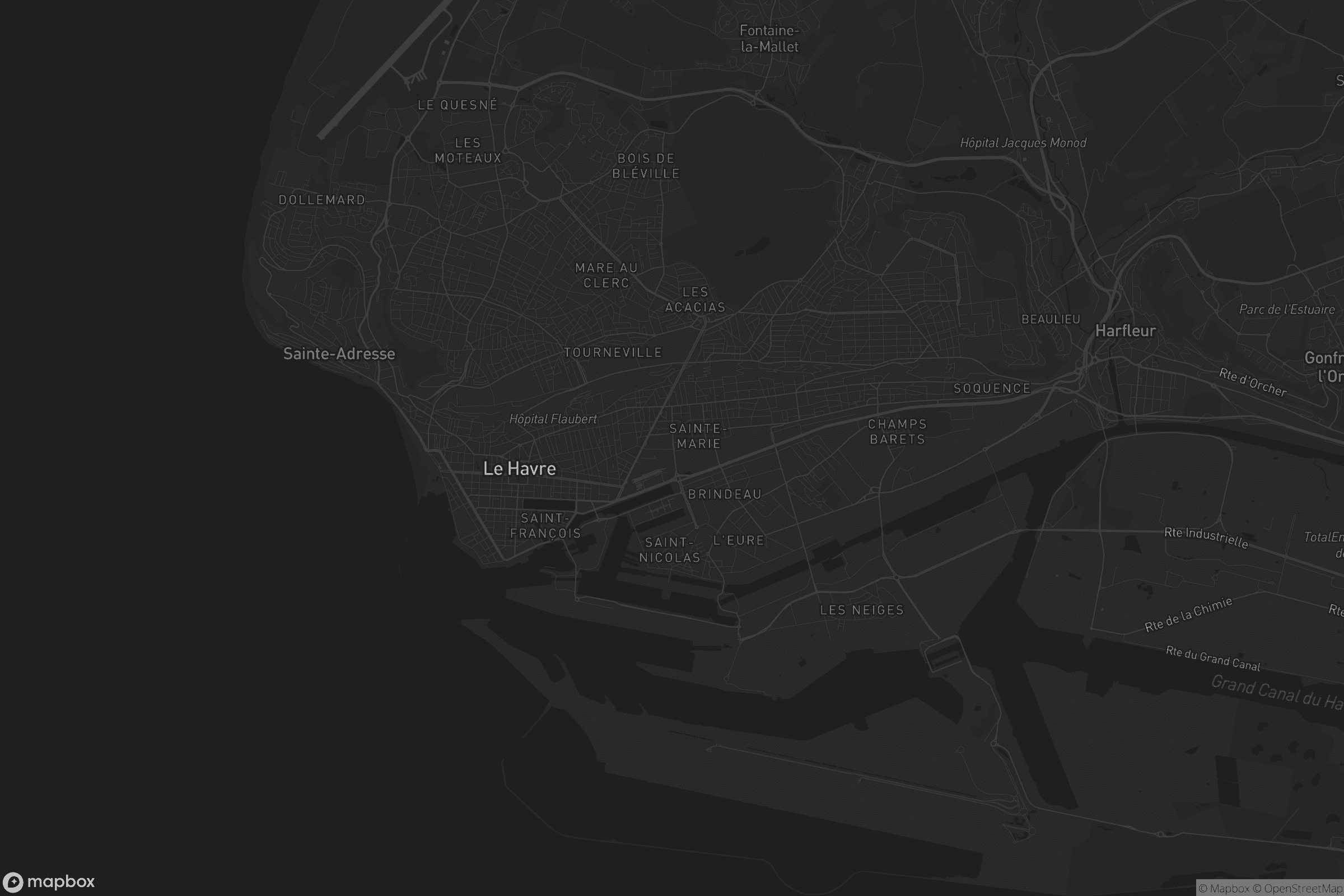Carte de Le Havre