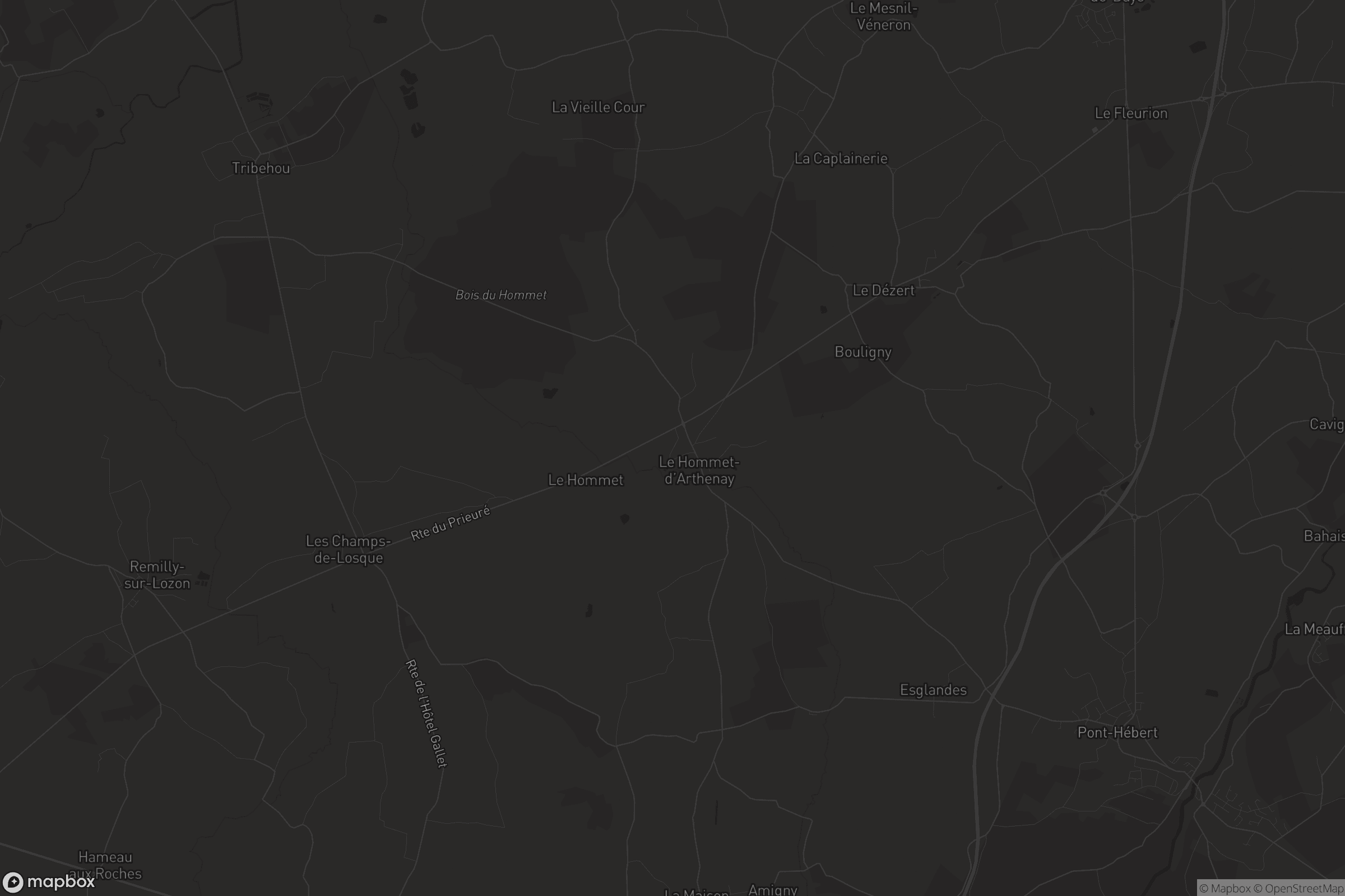 Carte de Le Hommet-d'Arthenay