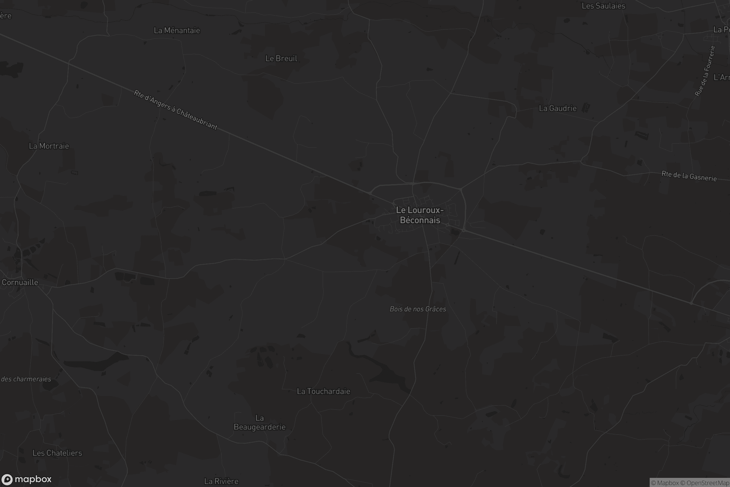 Carte de Le Louroux-Béconnais