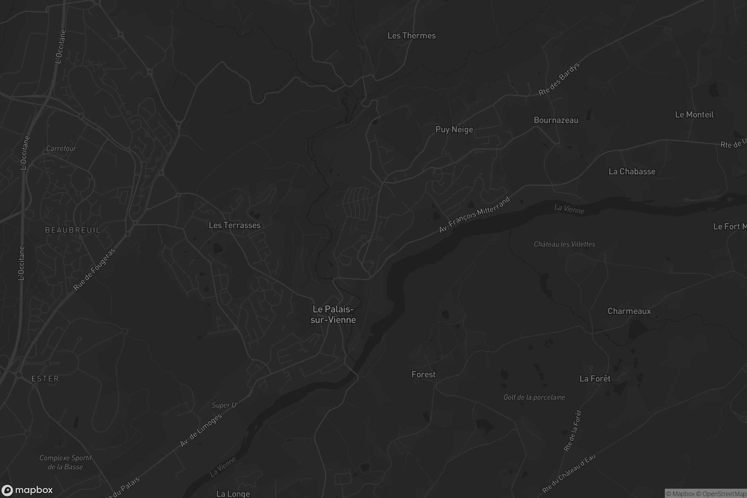 Carte de Le Palais-sur-Vienne