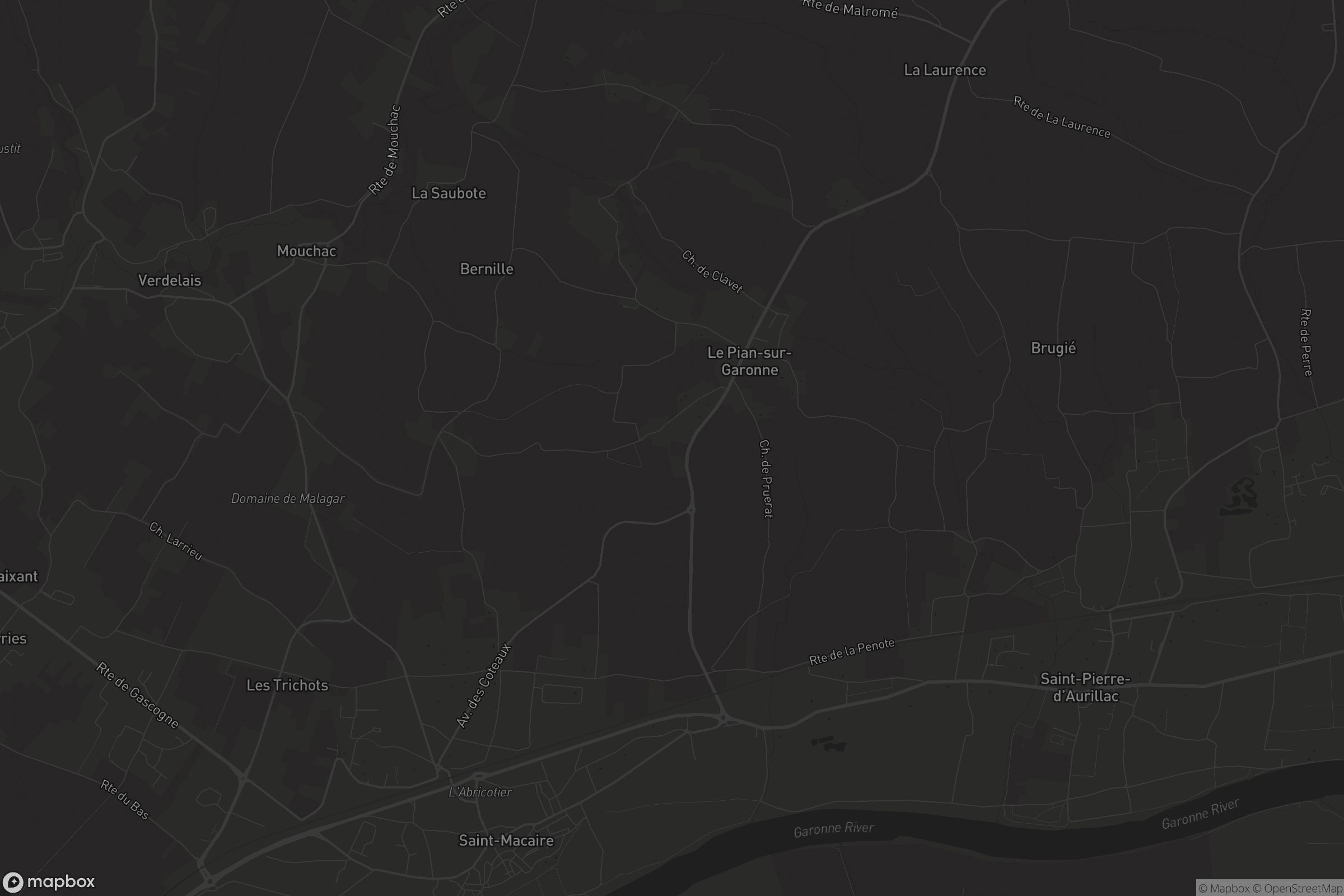 Carte de Le Pian-sur-Garonne