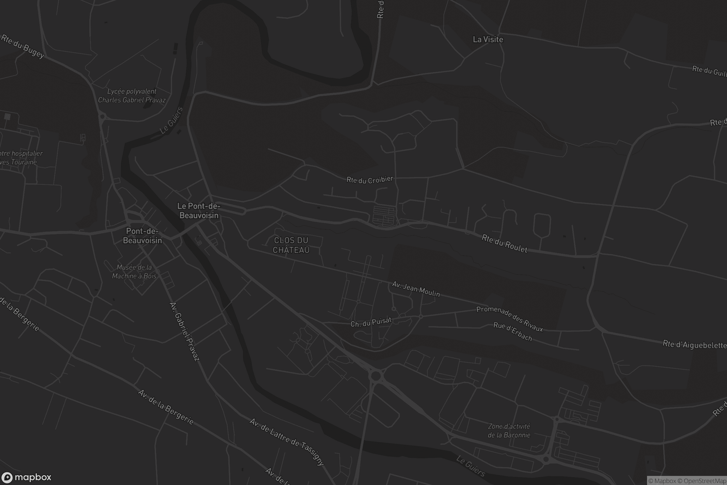 Carte de Le Pont-de-Beauvoisin