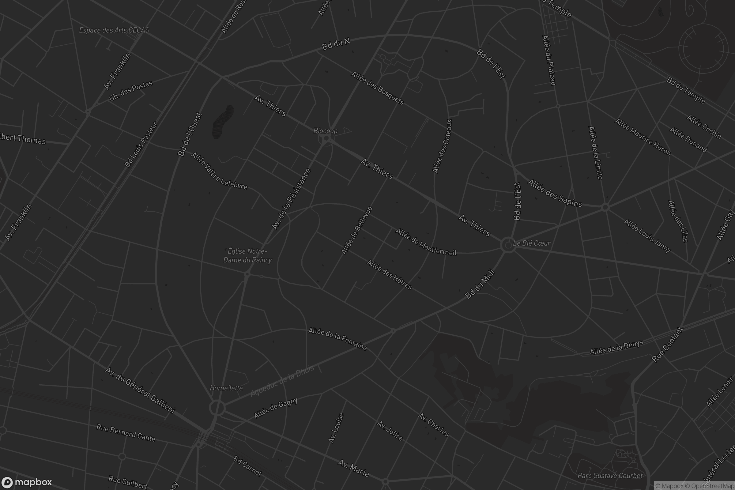 Carte de Le Raincy