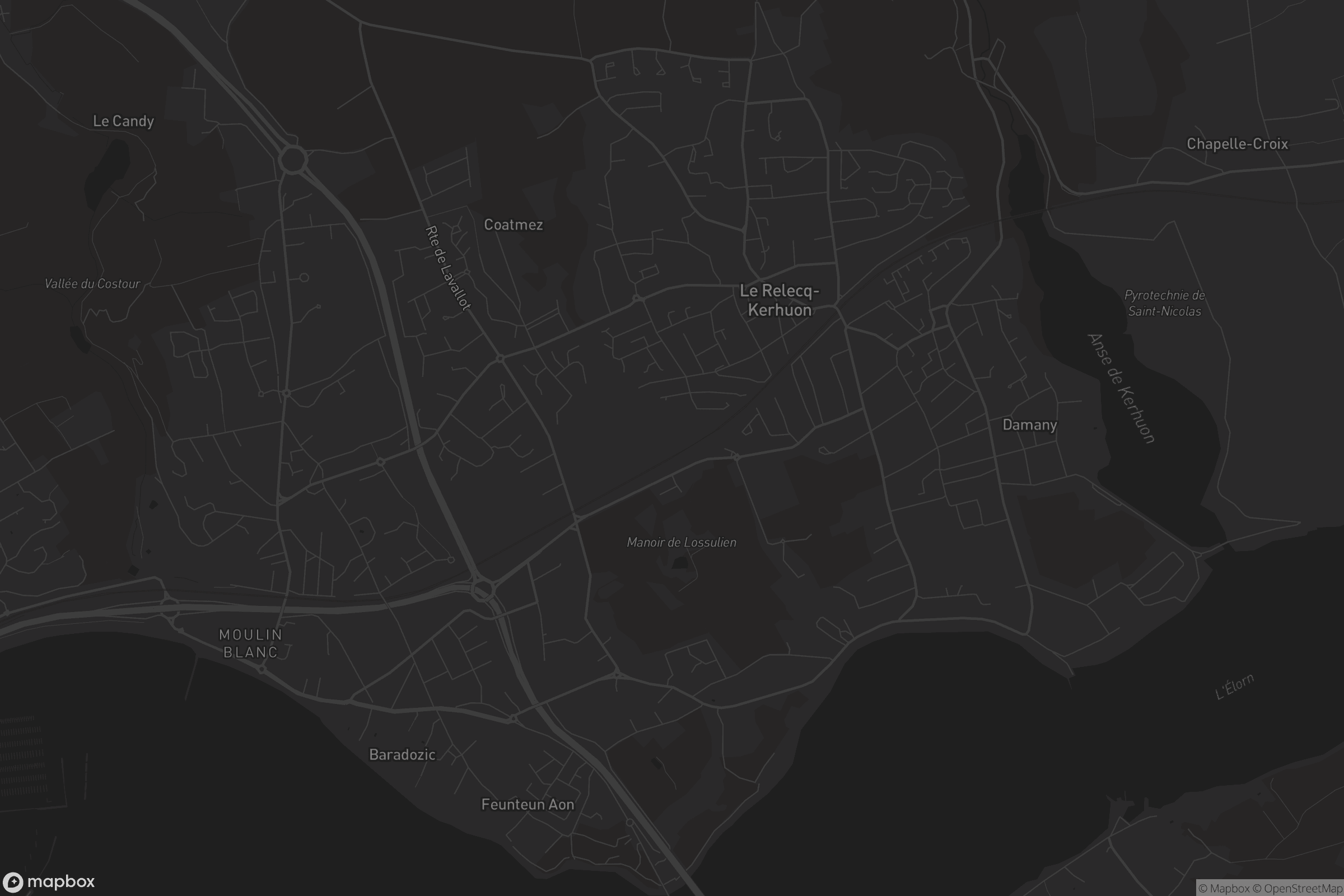 Carte de Le Relecq-Kerhuon