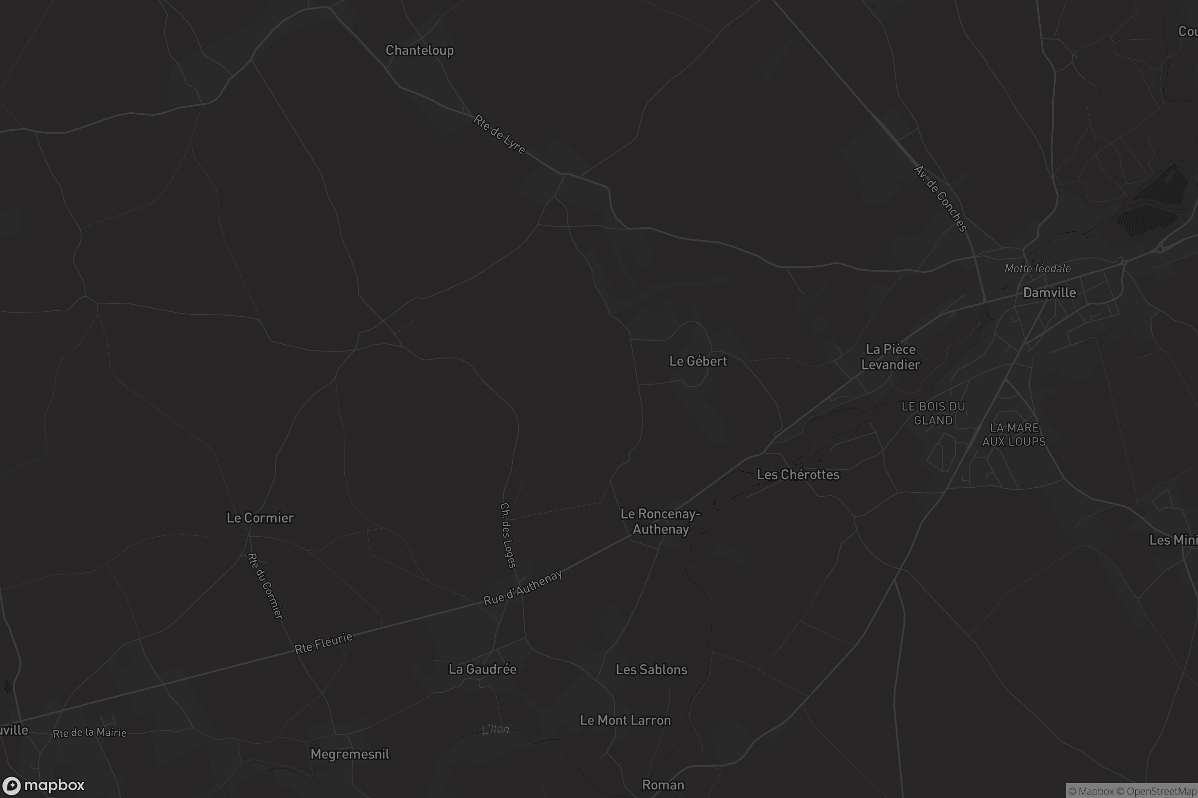 Carte de Le Roncenay-Authenay