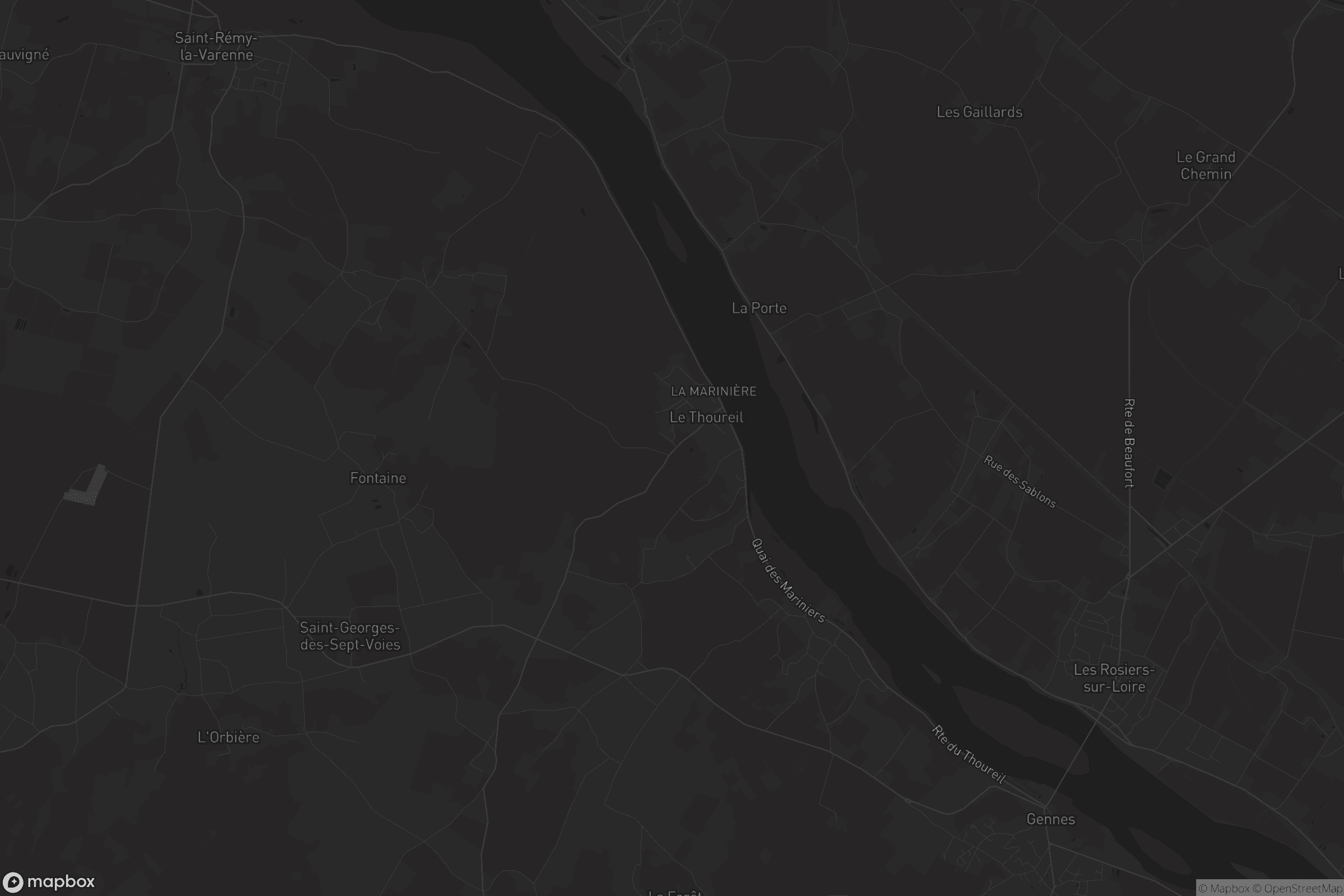 Carte de Le Thoureil