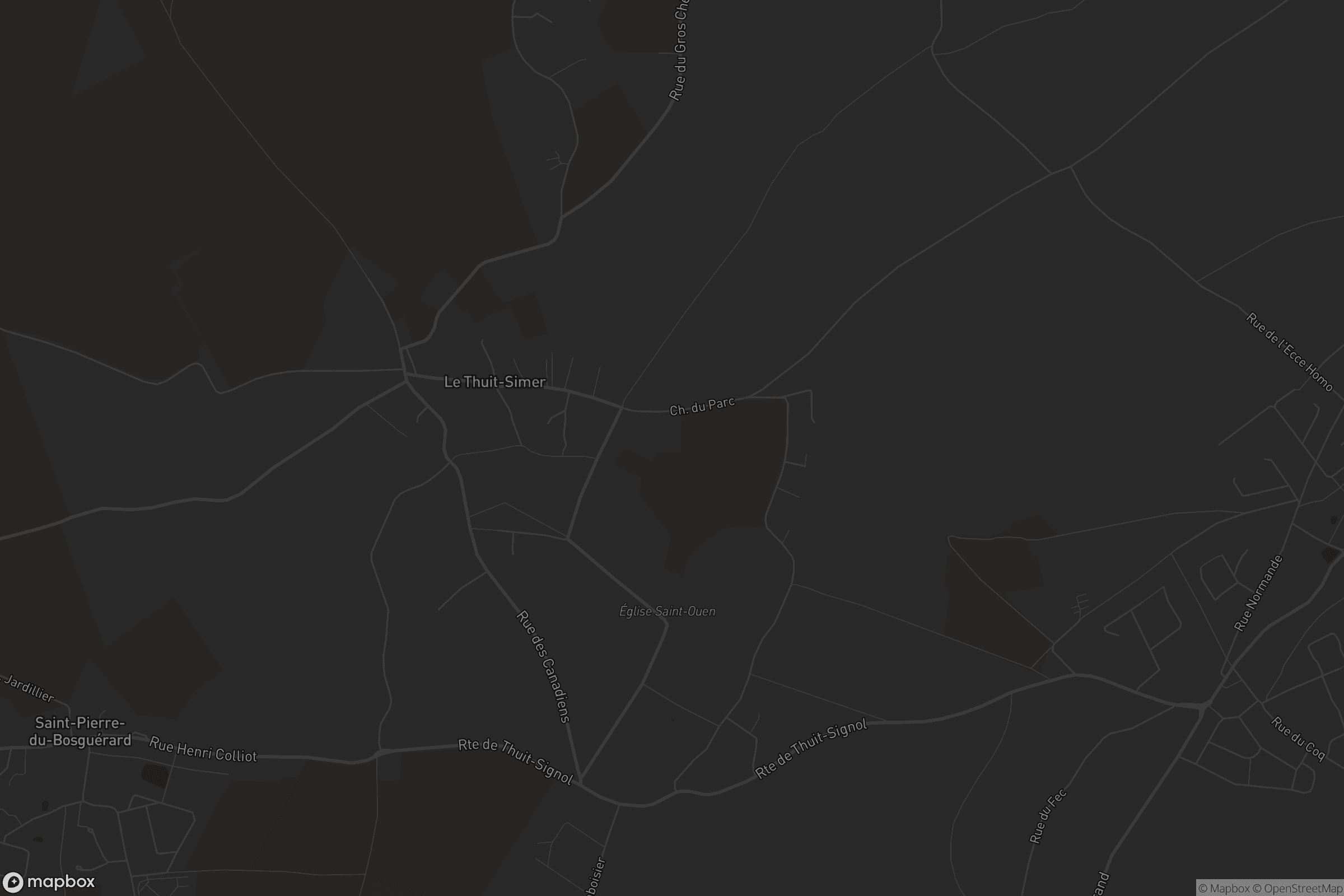 Carte de Le Thuit-Simer