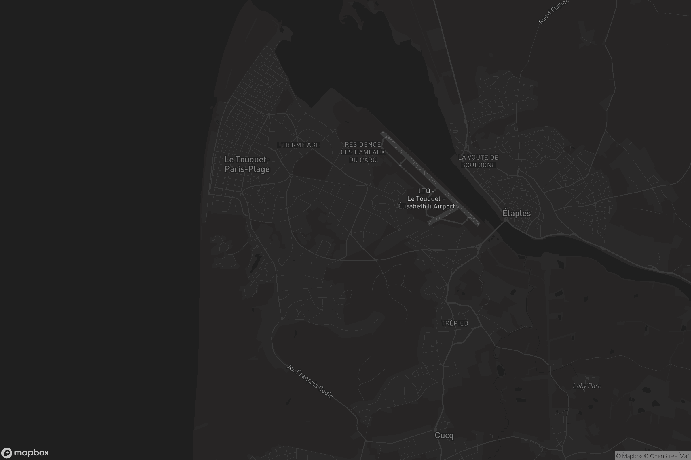 Carte de Le Touquet-Paris-Plage