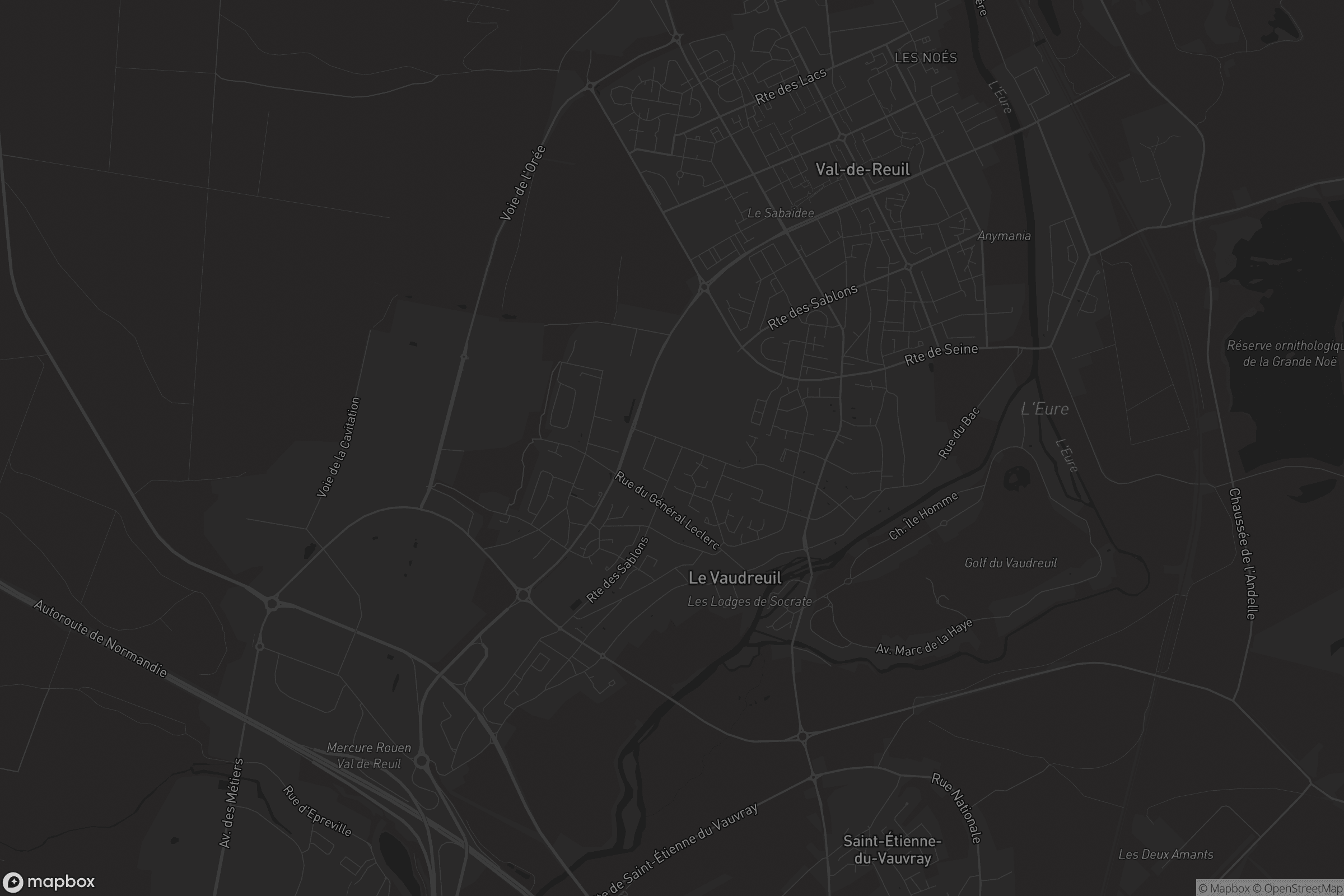 Carte de Le Vaudreuil