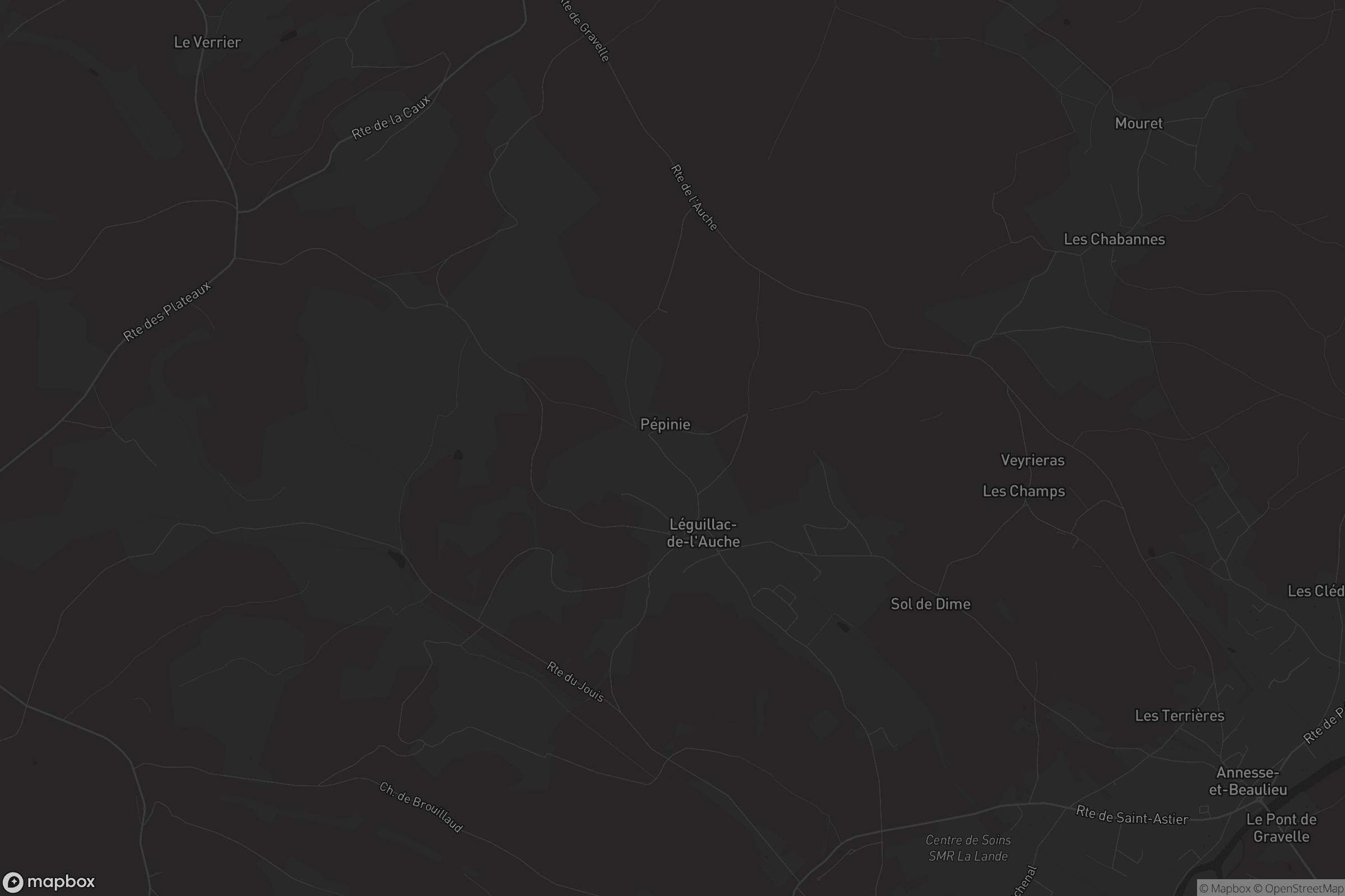 Carte de Léguillac-de-l'Auche