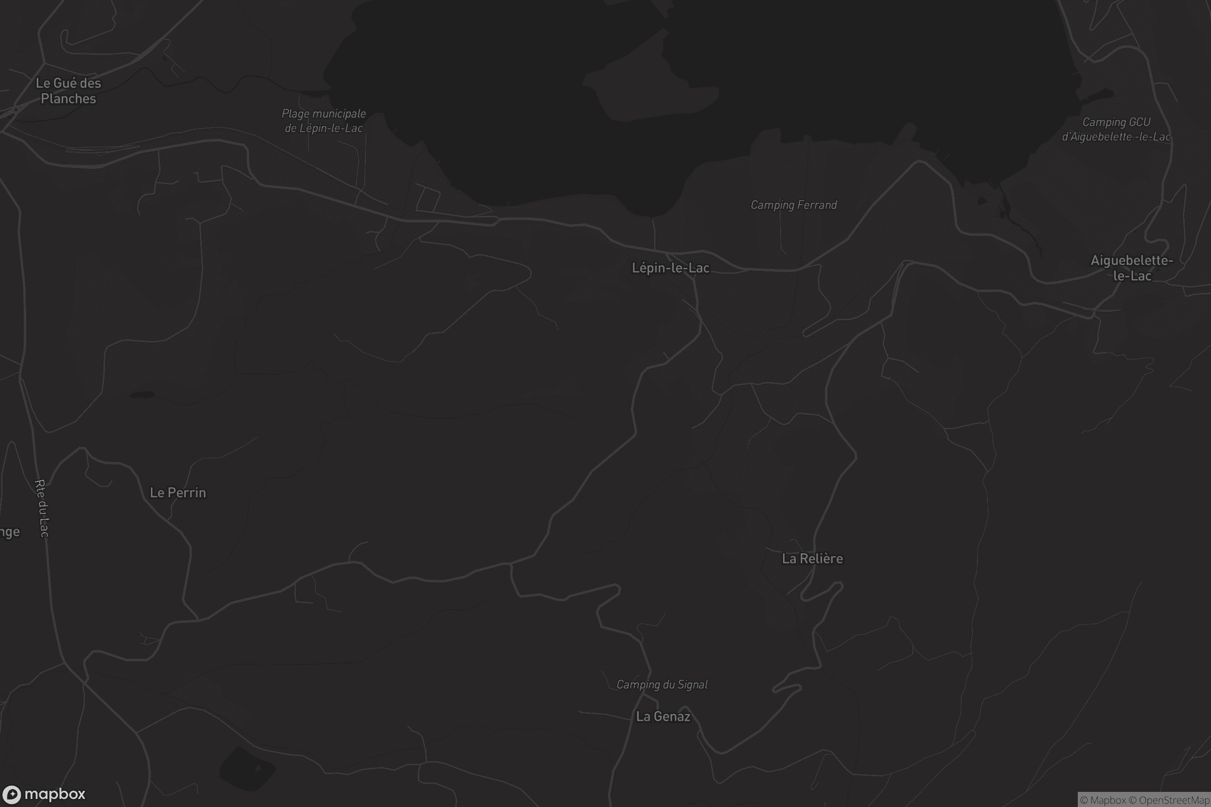 Carte de Lépin-le-Lac