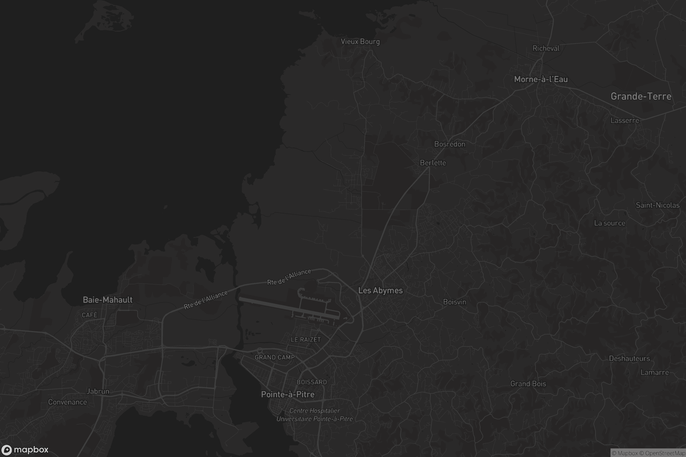 Carte de Les Abymes