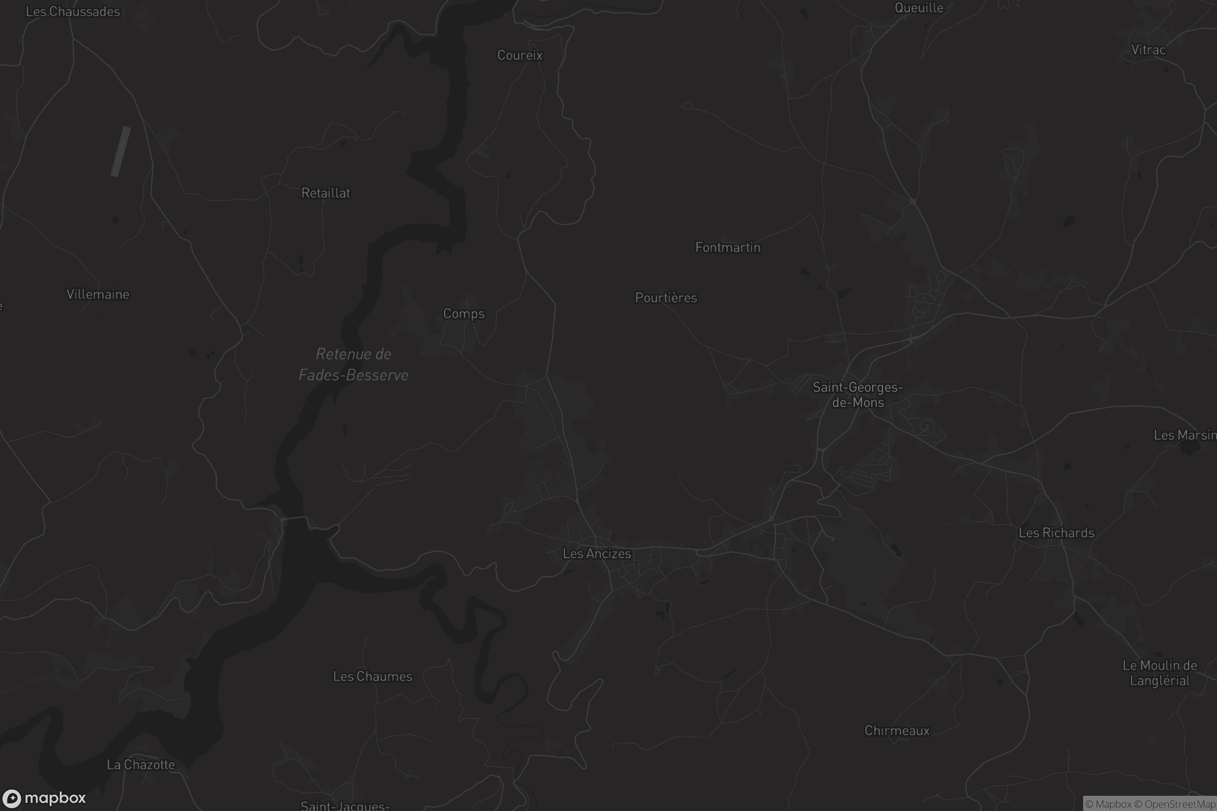 Carte de Les Ancizes-Comps