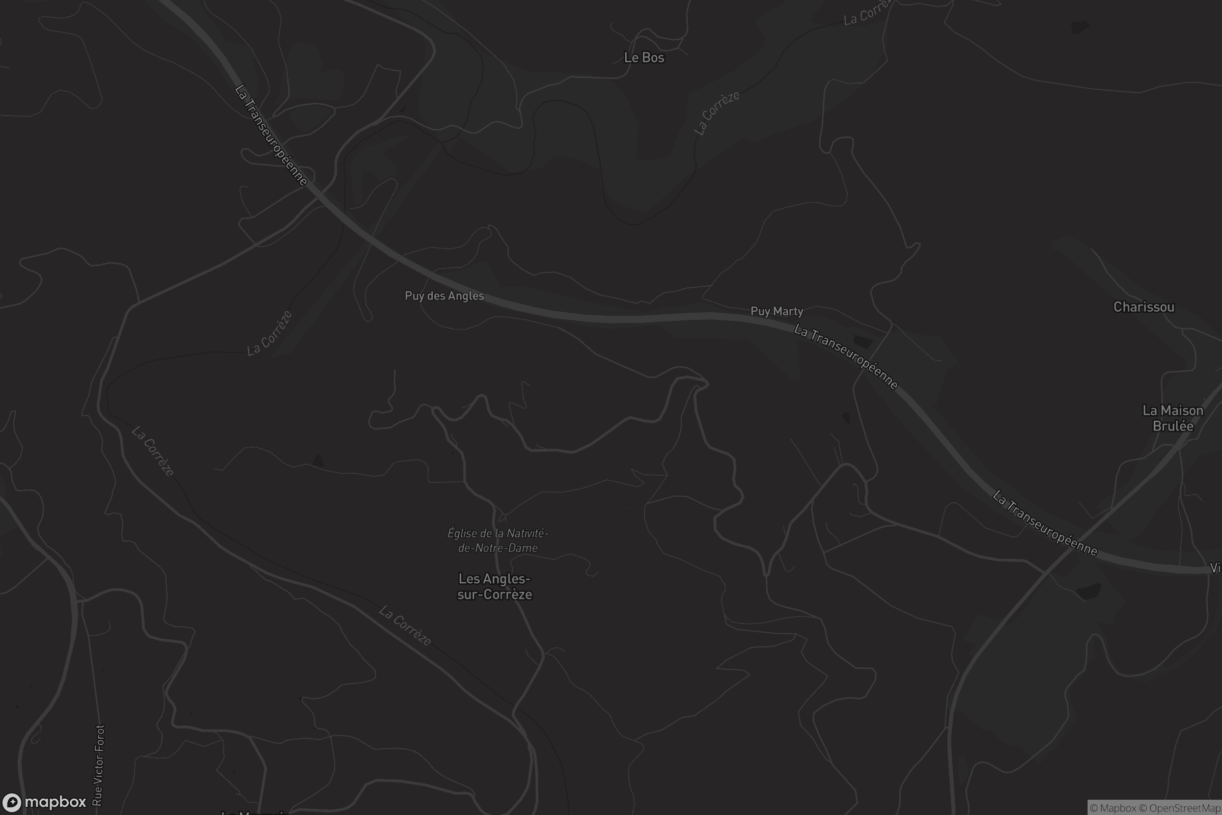 Carte de Les Angles-sur-Corrèze