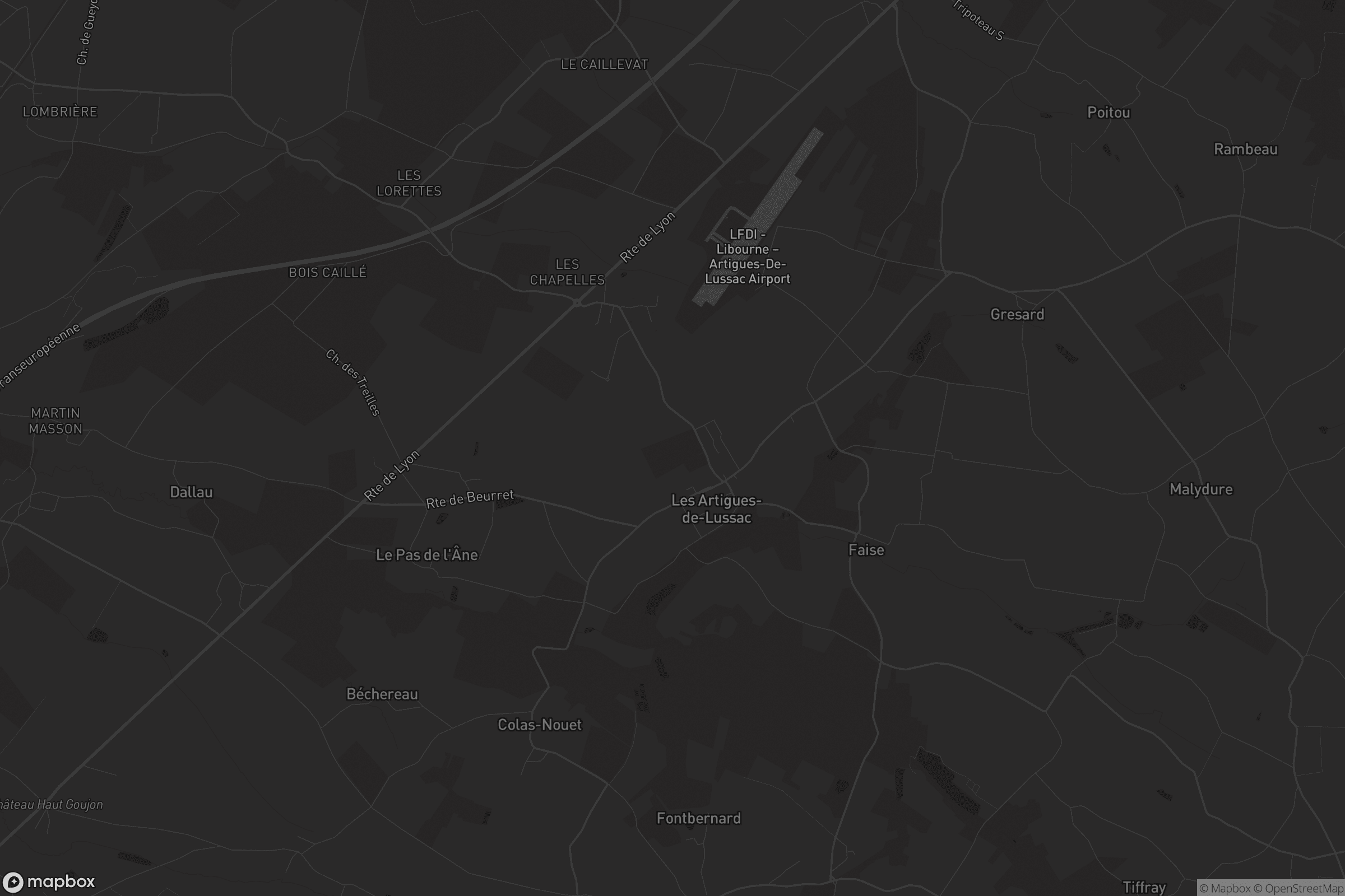 Carte de Les Artigues-de-Lussac