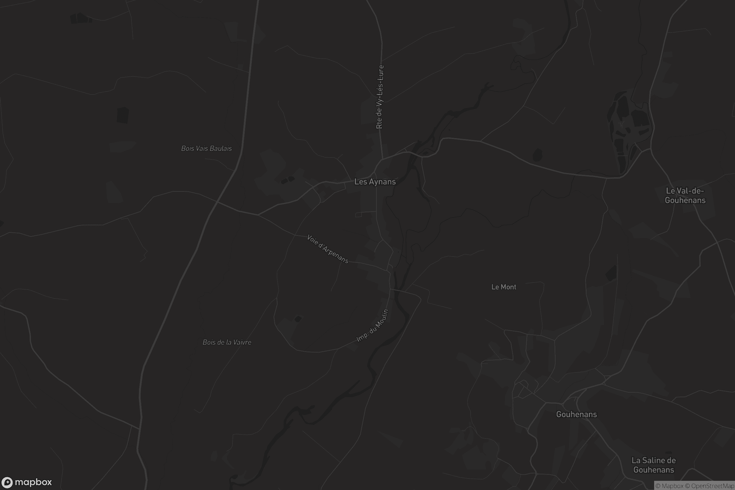 Carte de Les Aynans