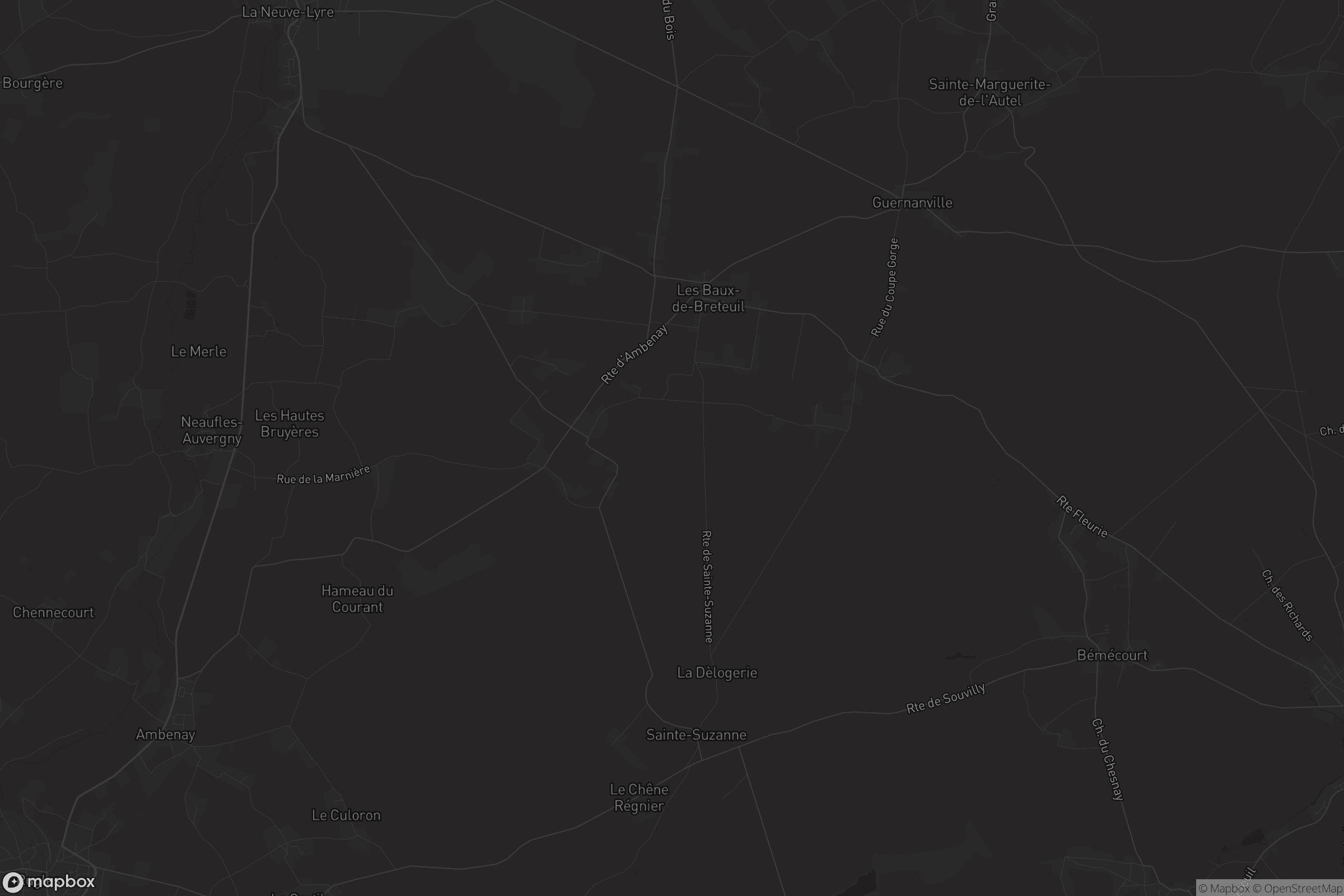 Carte de Les Baux-de-Breteuil