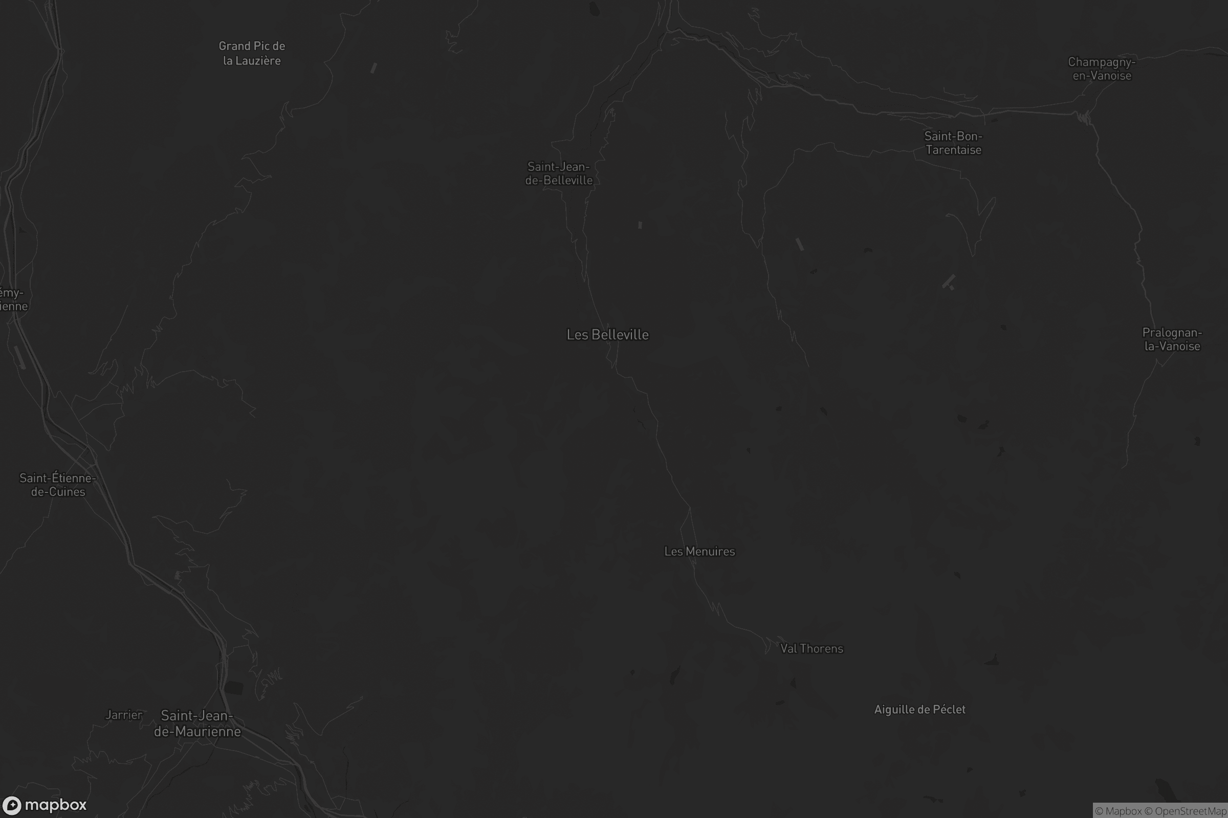 Carte de Les Belleville