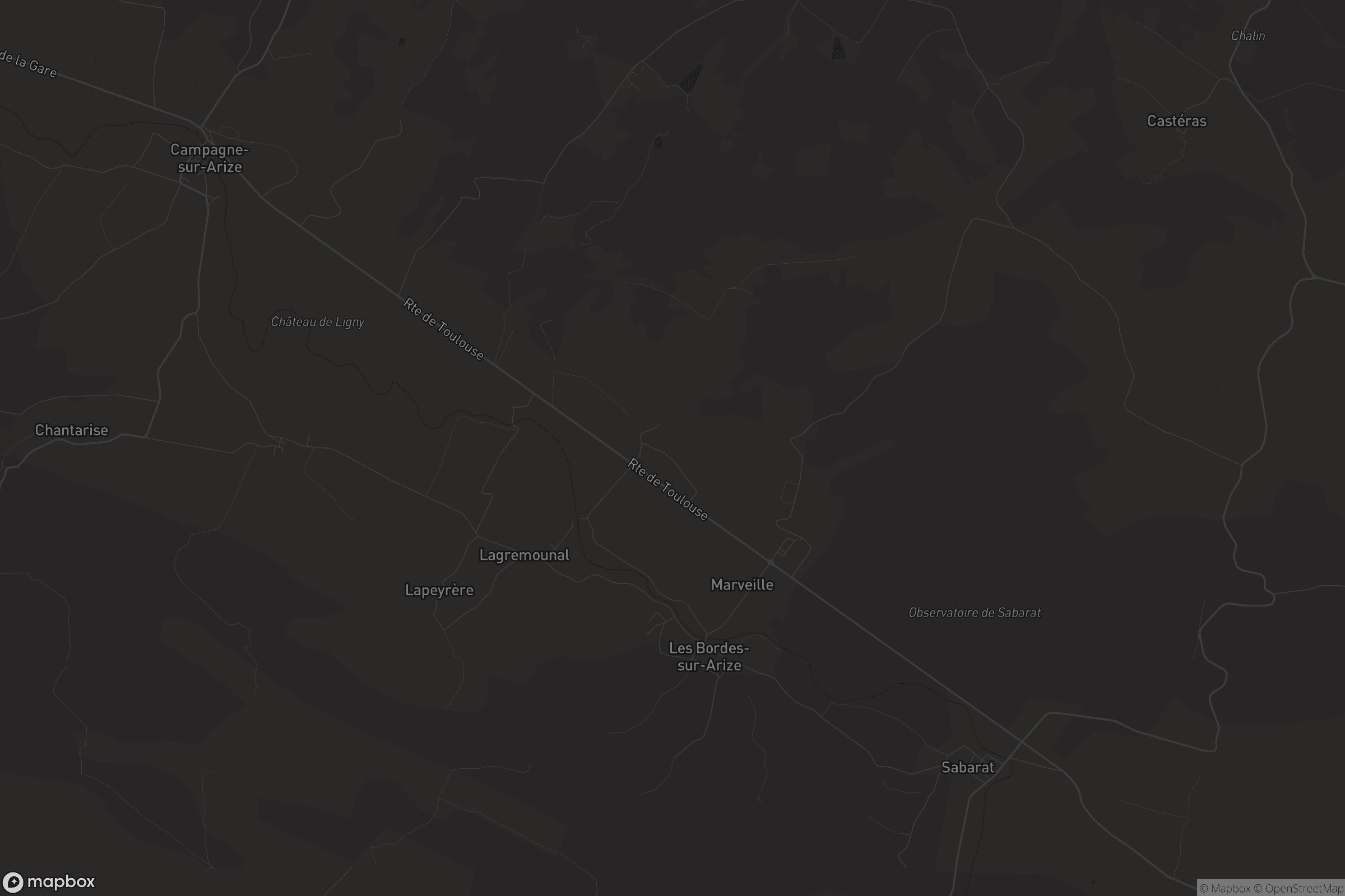 Carte de Les Bordes-sur-Arize