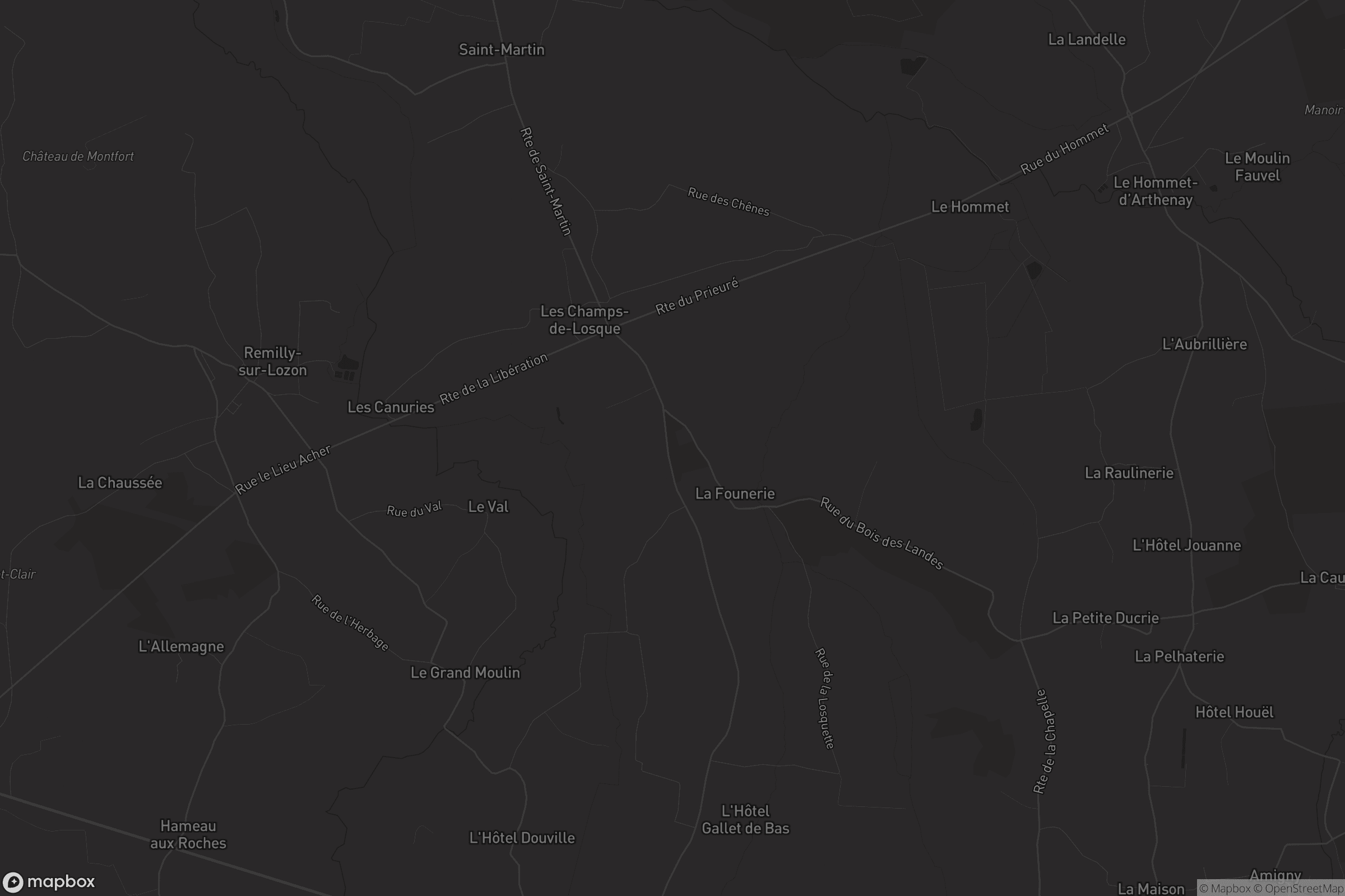 Carte de Les Champs-de-Losque