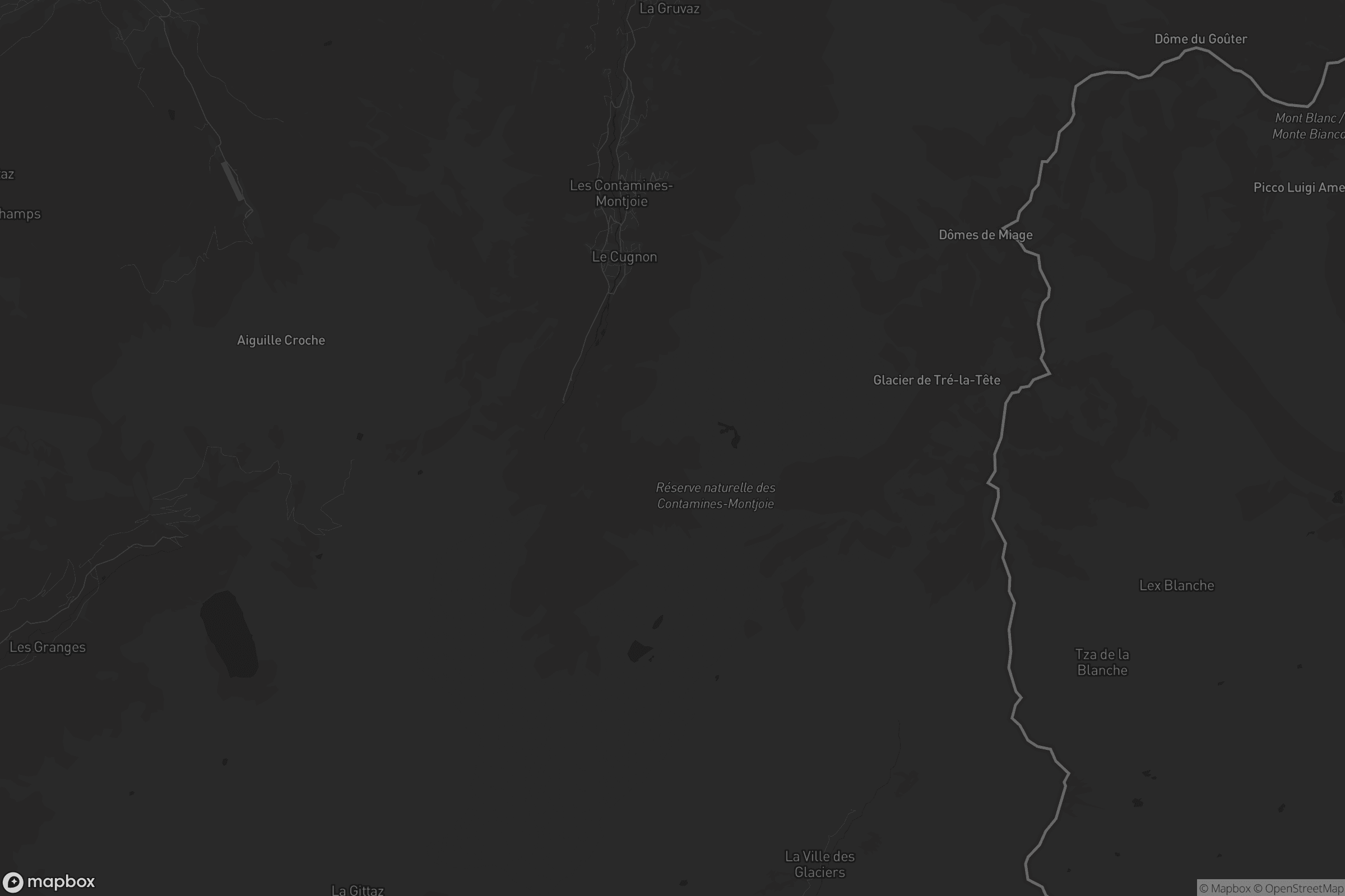 Carte de Les Contamines-Montjoie