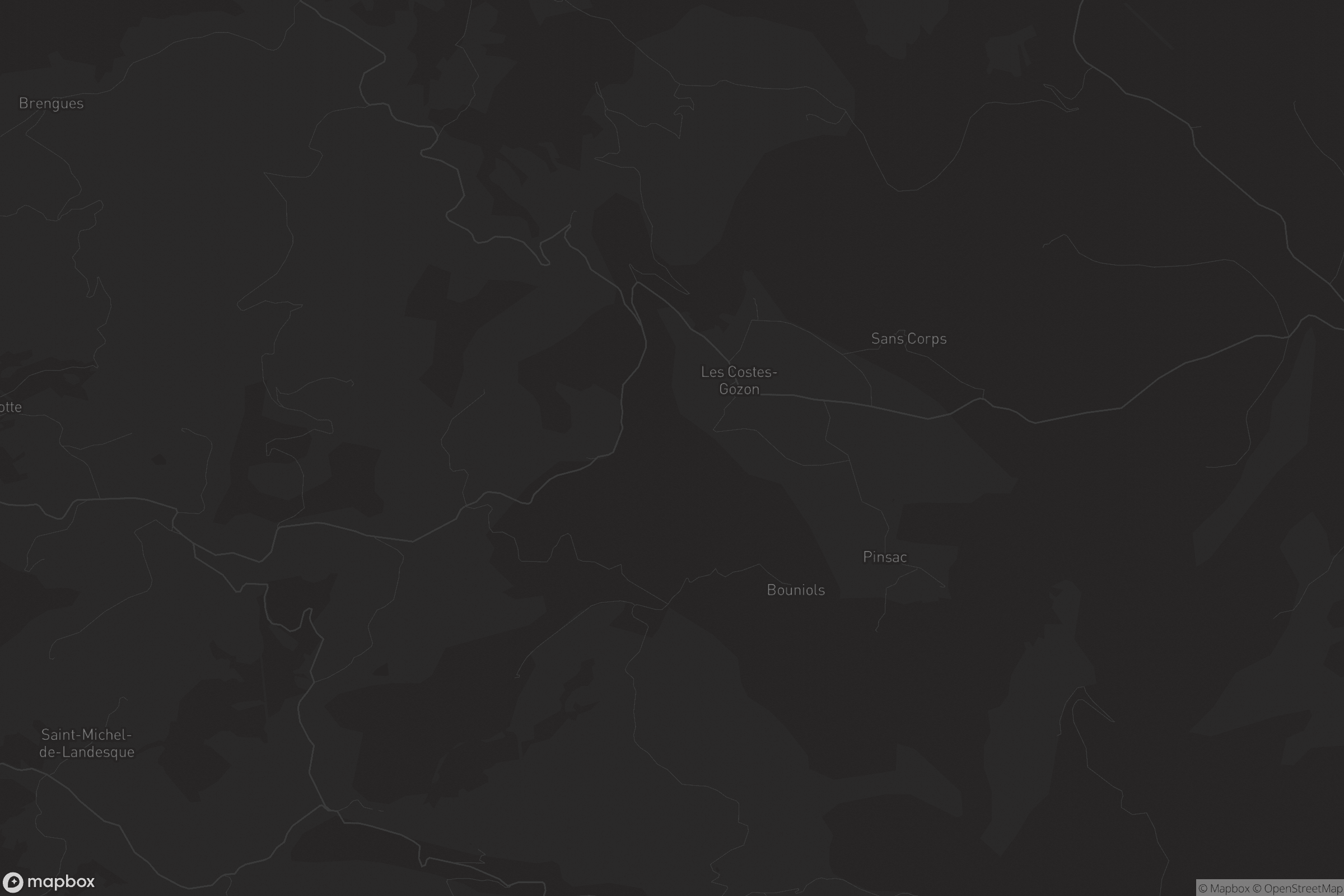 Carte de Les Costes-Gozon