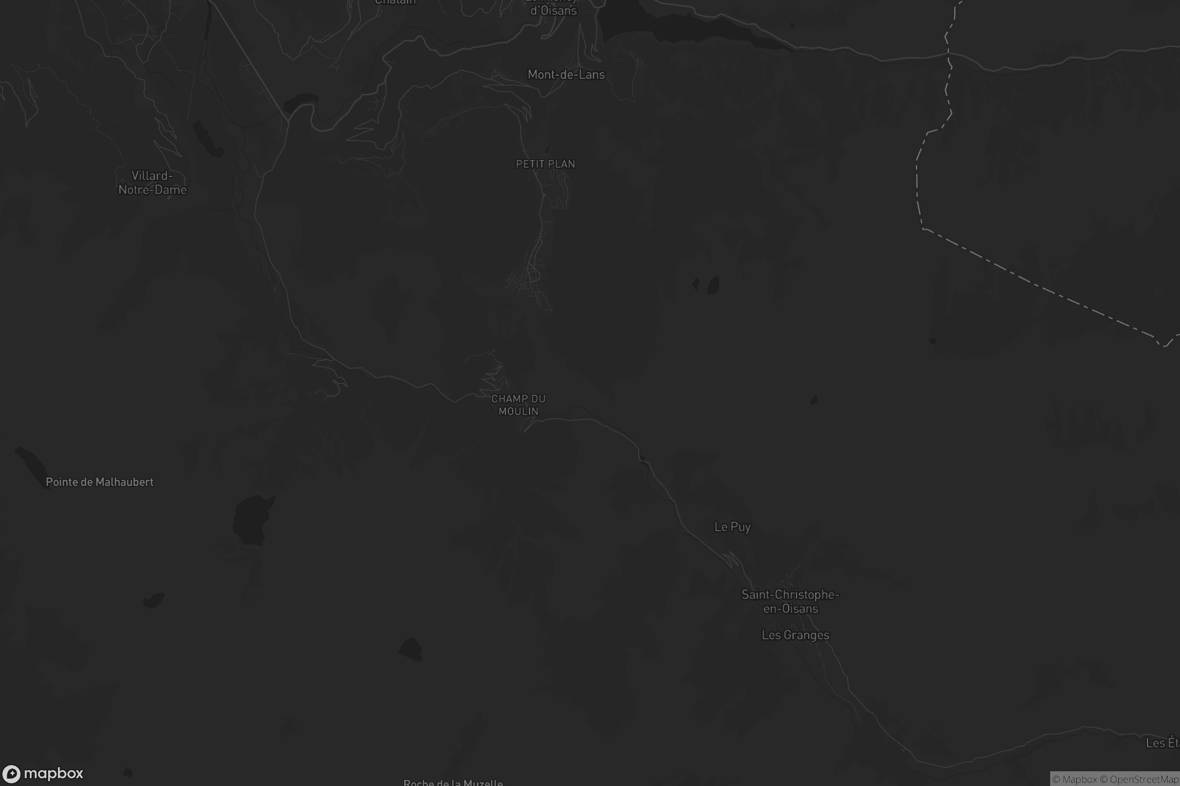 Carte de Les Deux Alpes