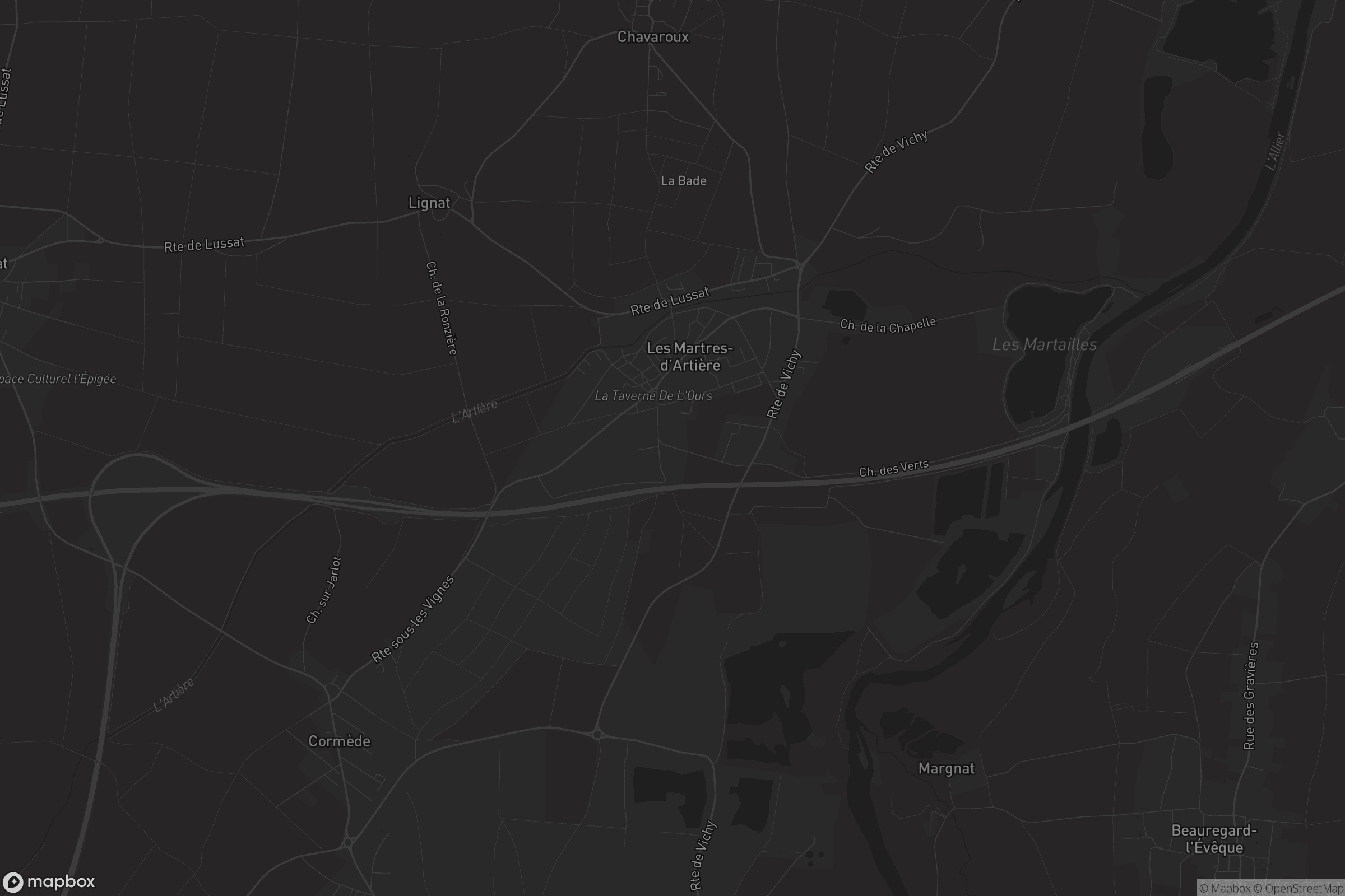 Carte de Les Martres-d'Artière