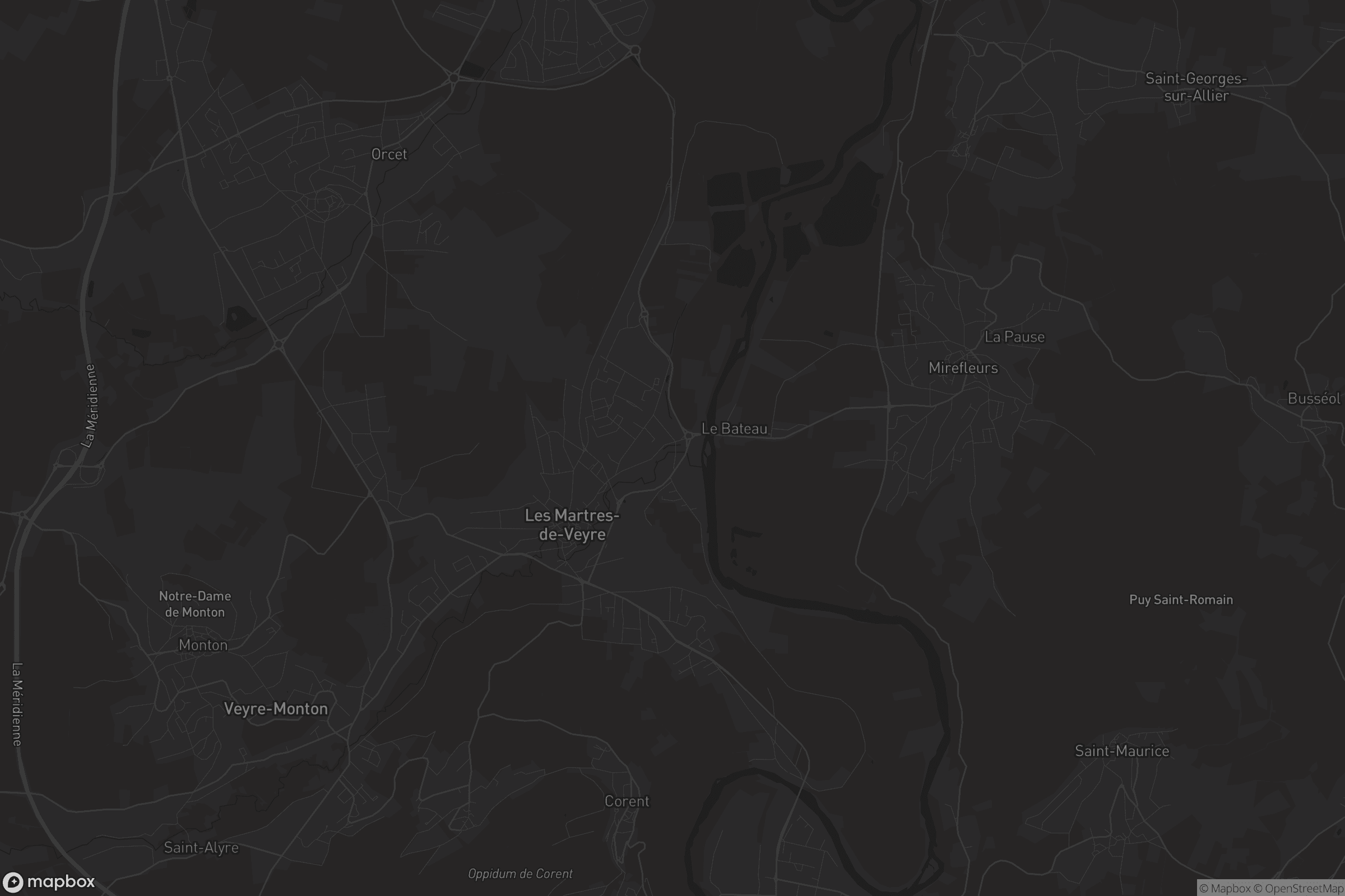 Carte de Les Martres-de-Veyre