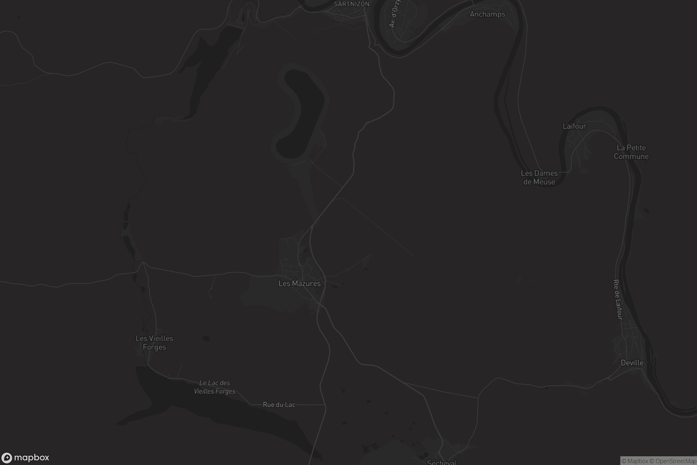 Carte de Les Mazures