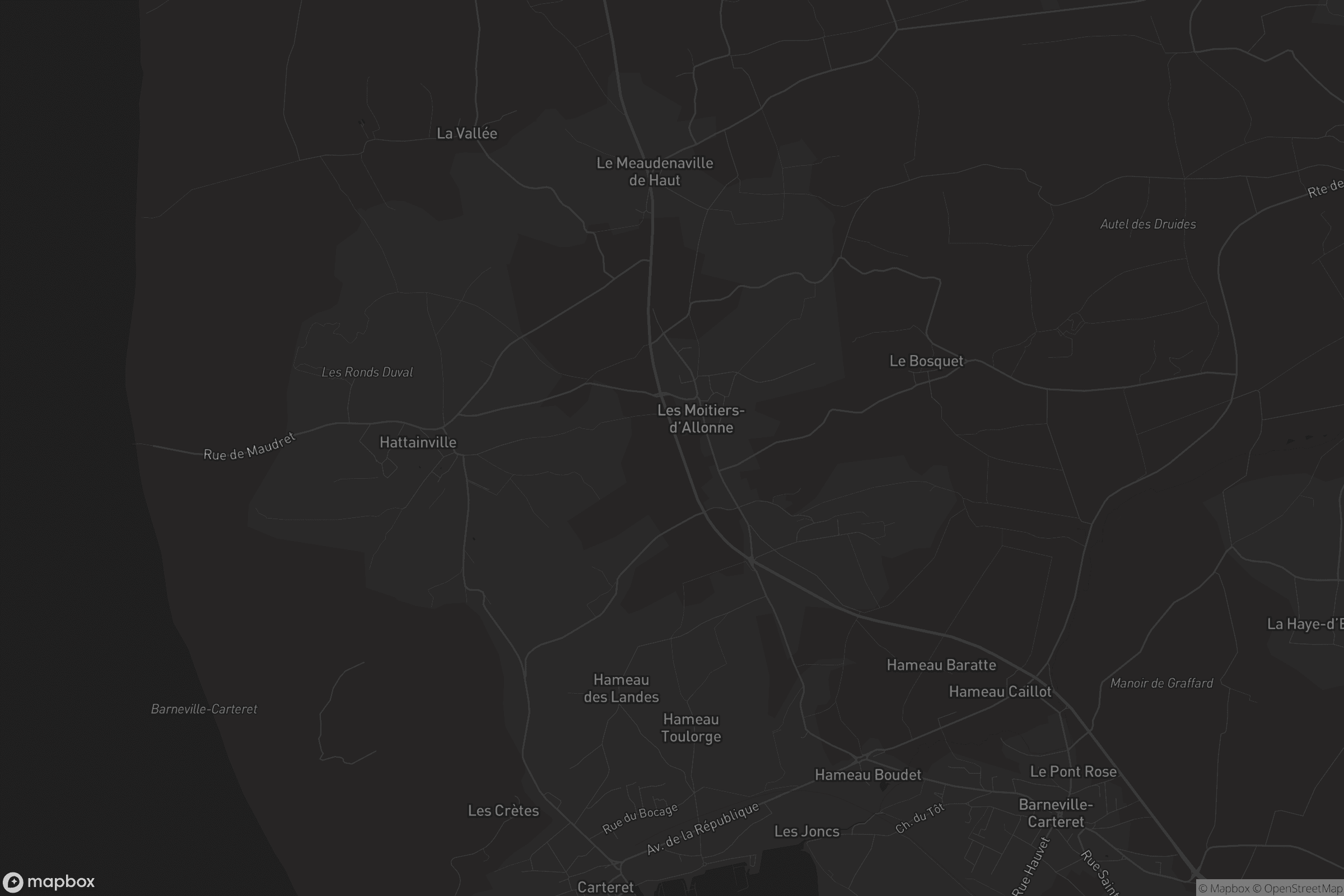 Carte de Les Moitiers-d'Allonne