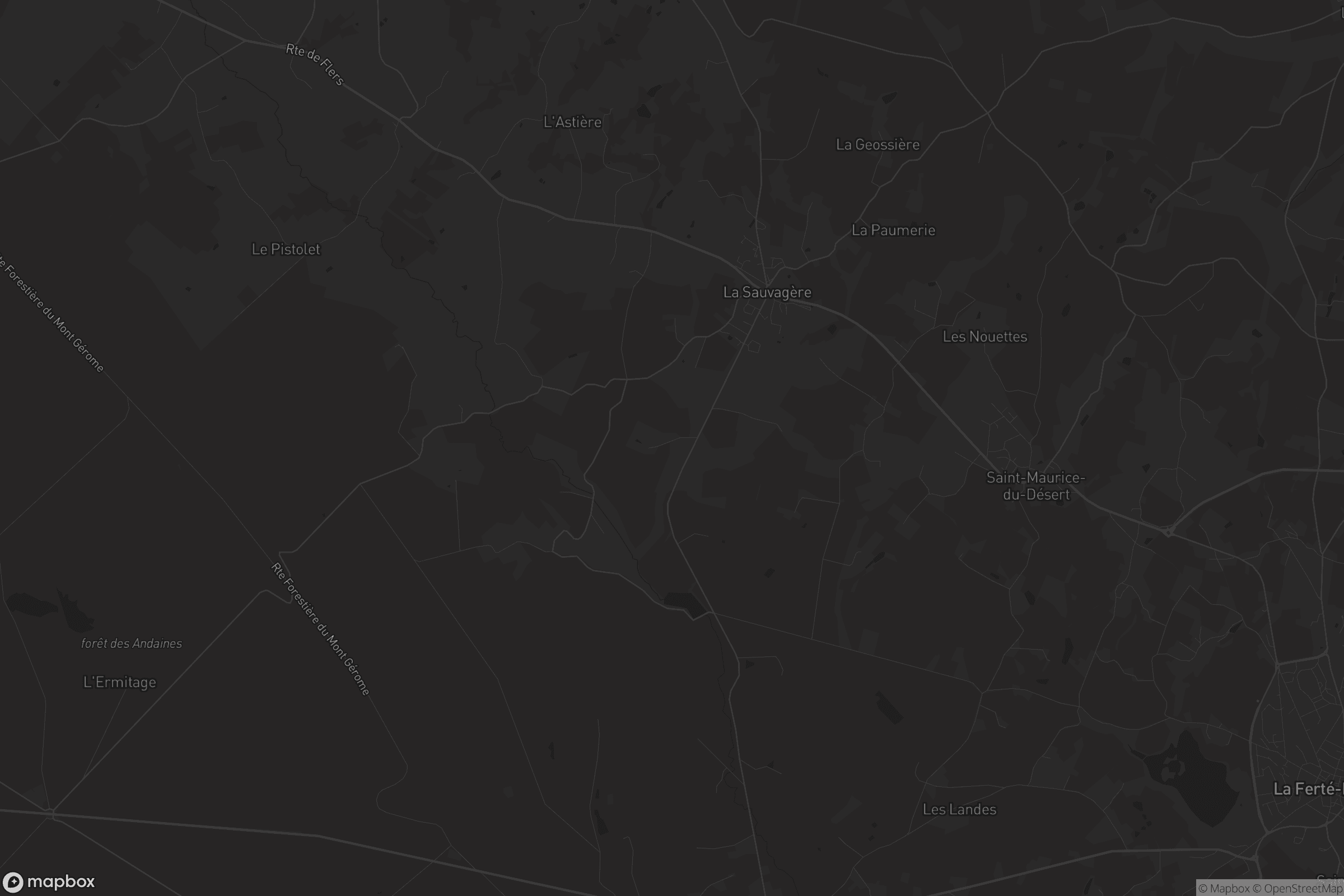 Carte de Les Monts-d'Andaine