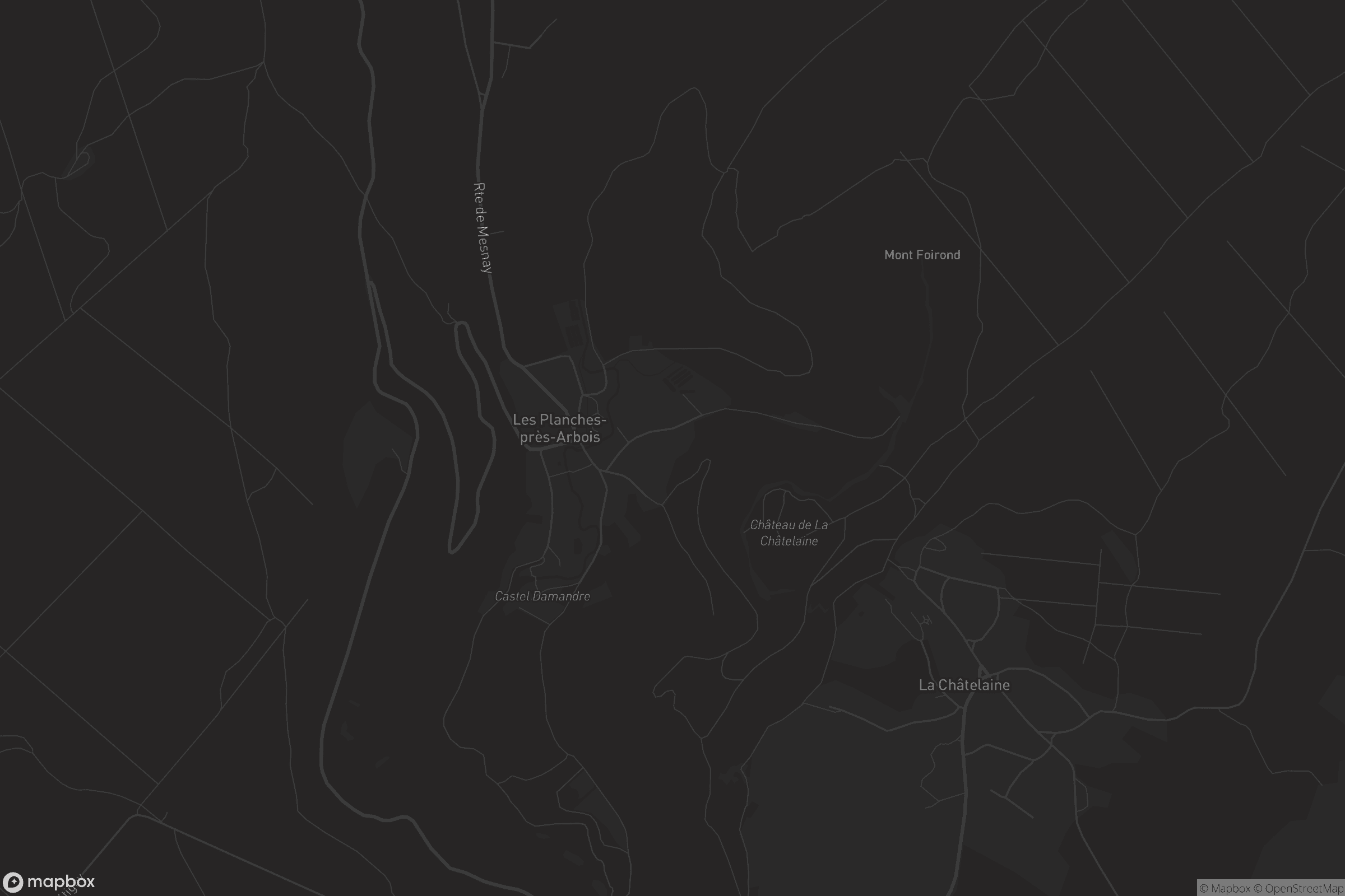 Carte de Les Planches-près-Arbois