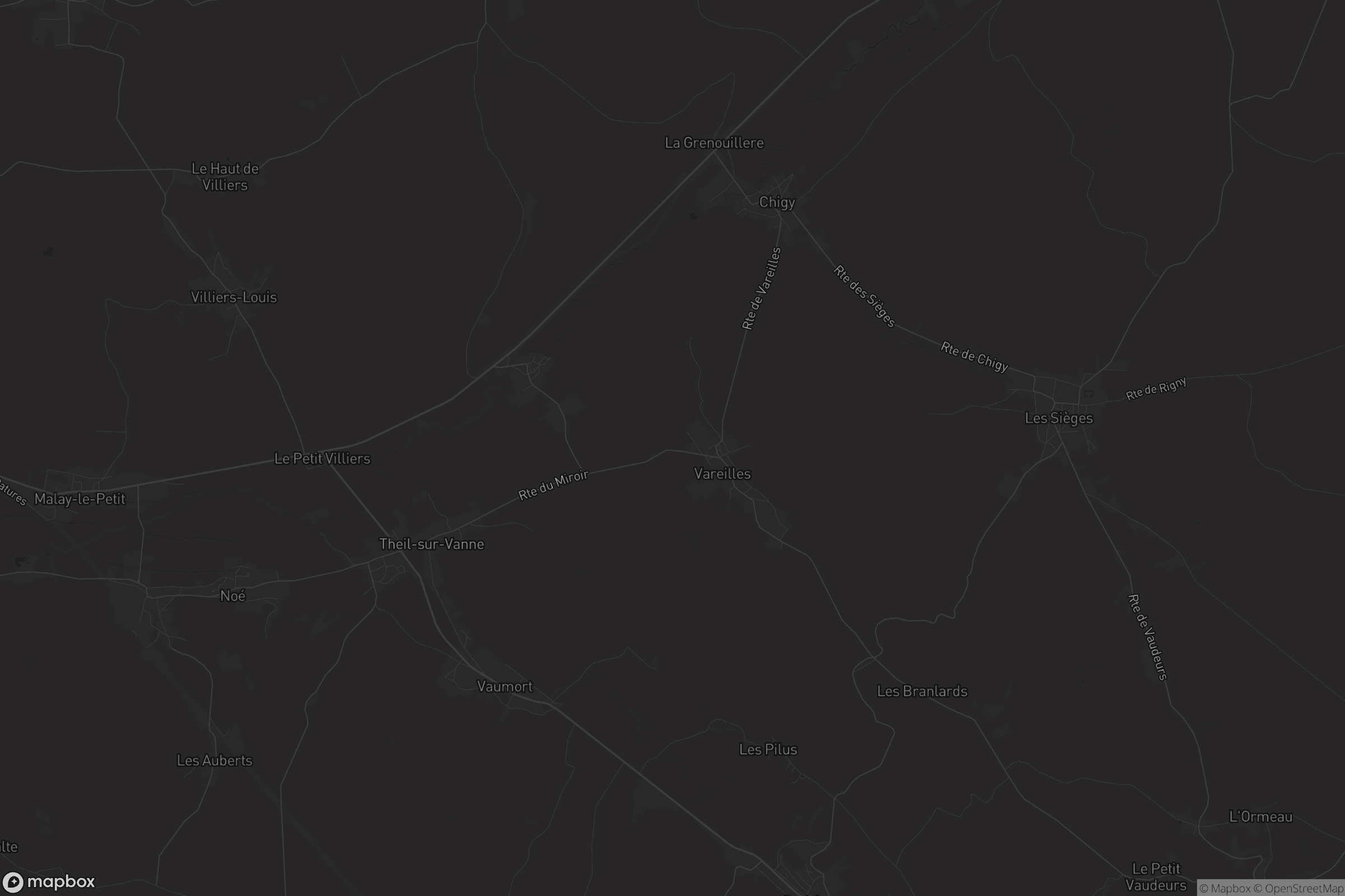 Carte de Les Vallées de la Vanne