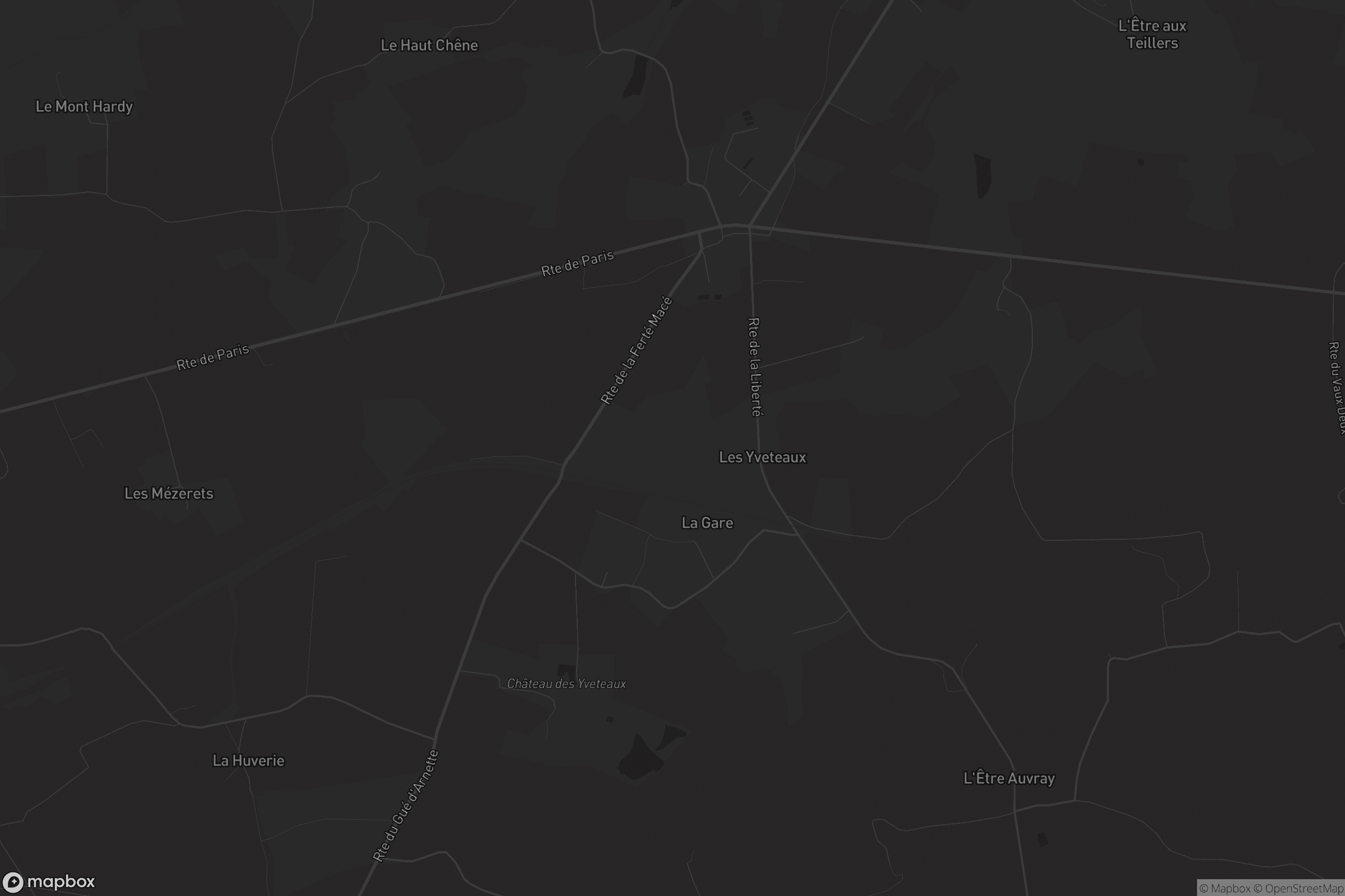 Carte de Les Yveteaux