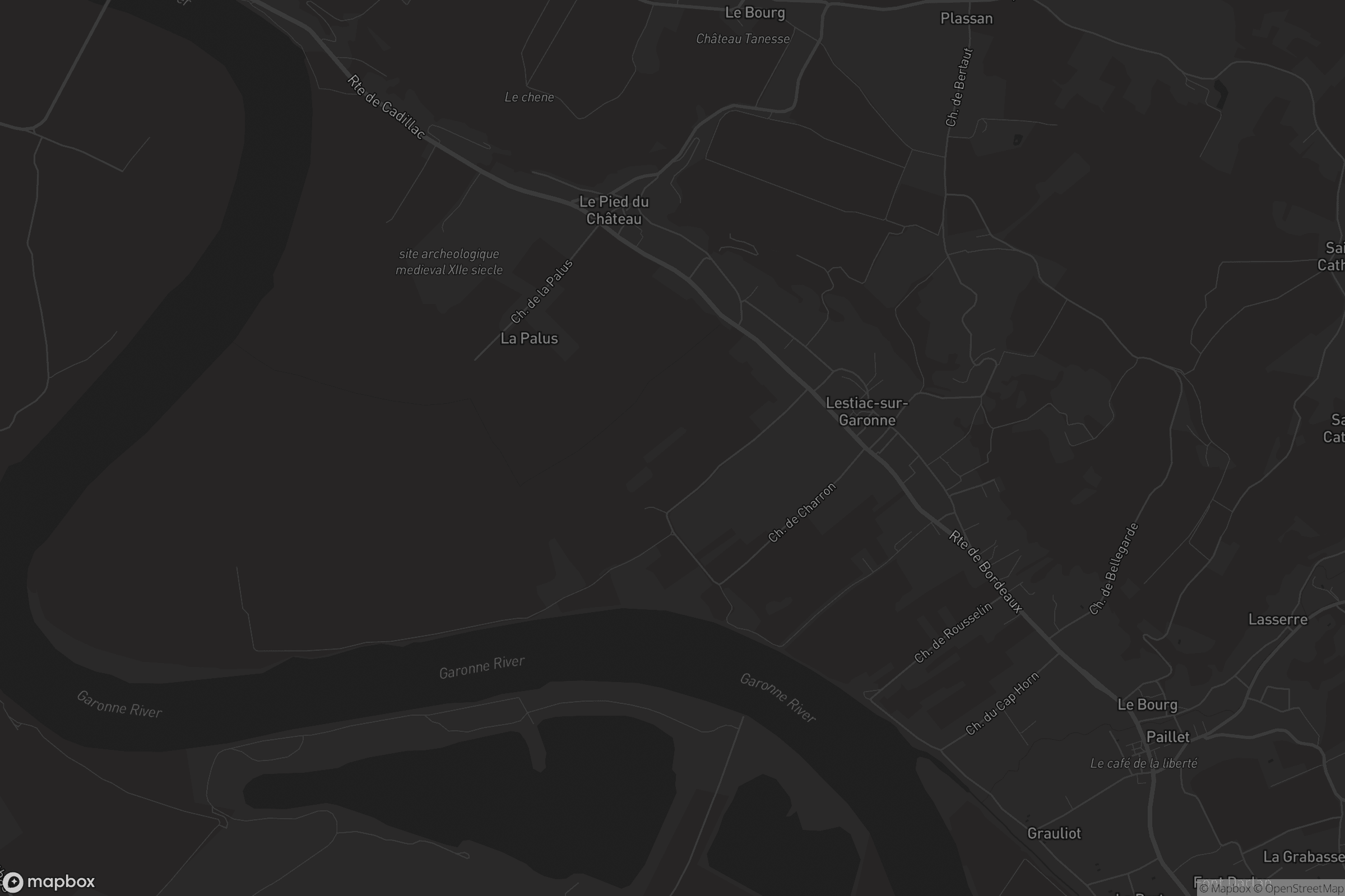 Carte de Lestiac-sur-Garonne