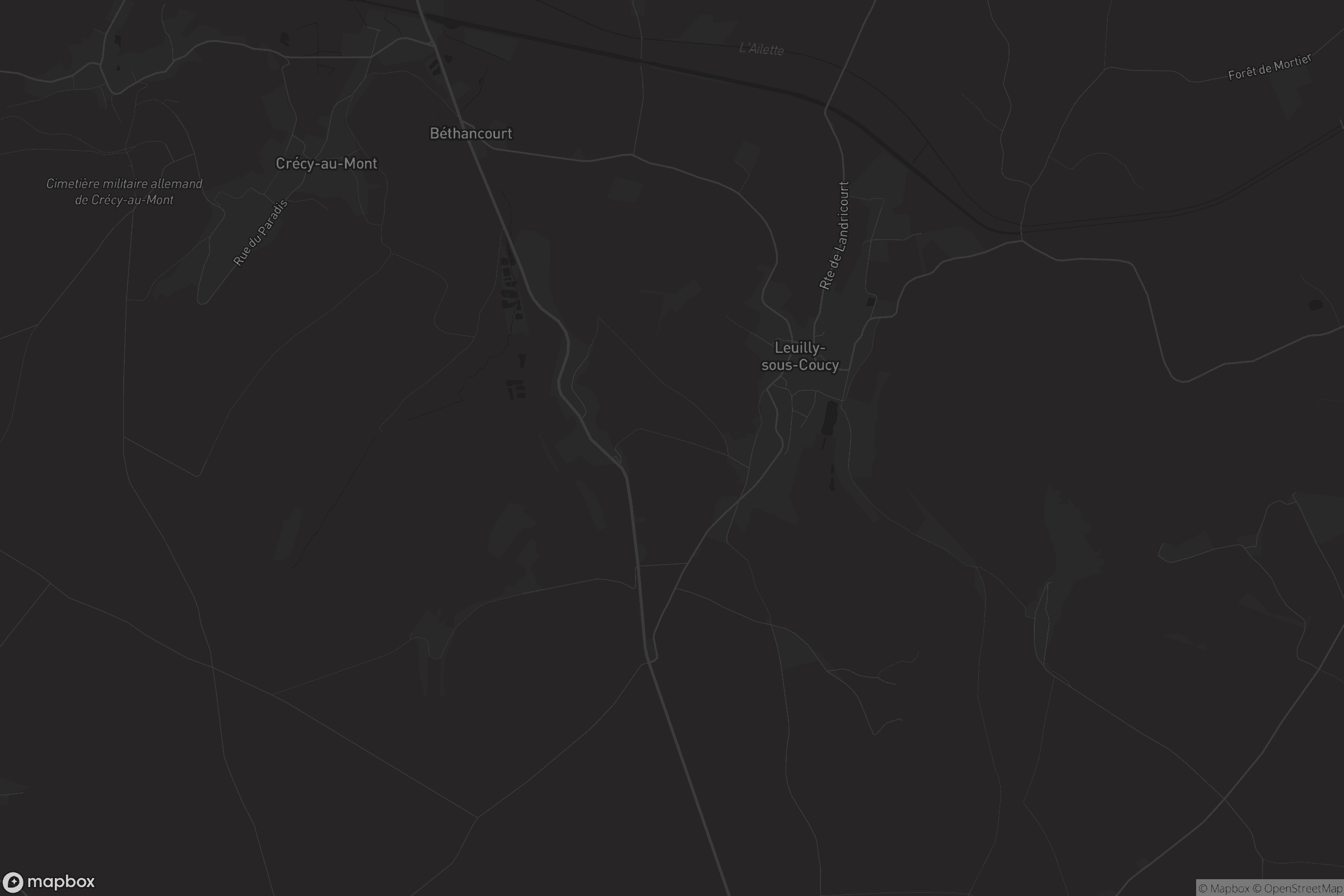 Carte de Leuilly-sous-Coucy