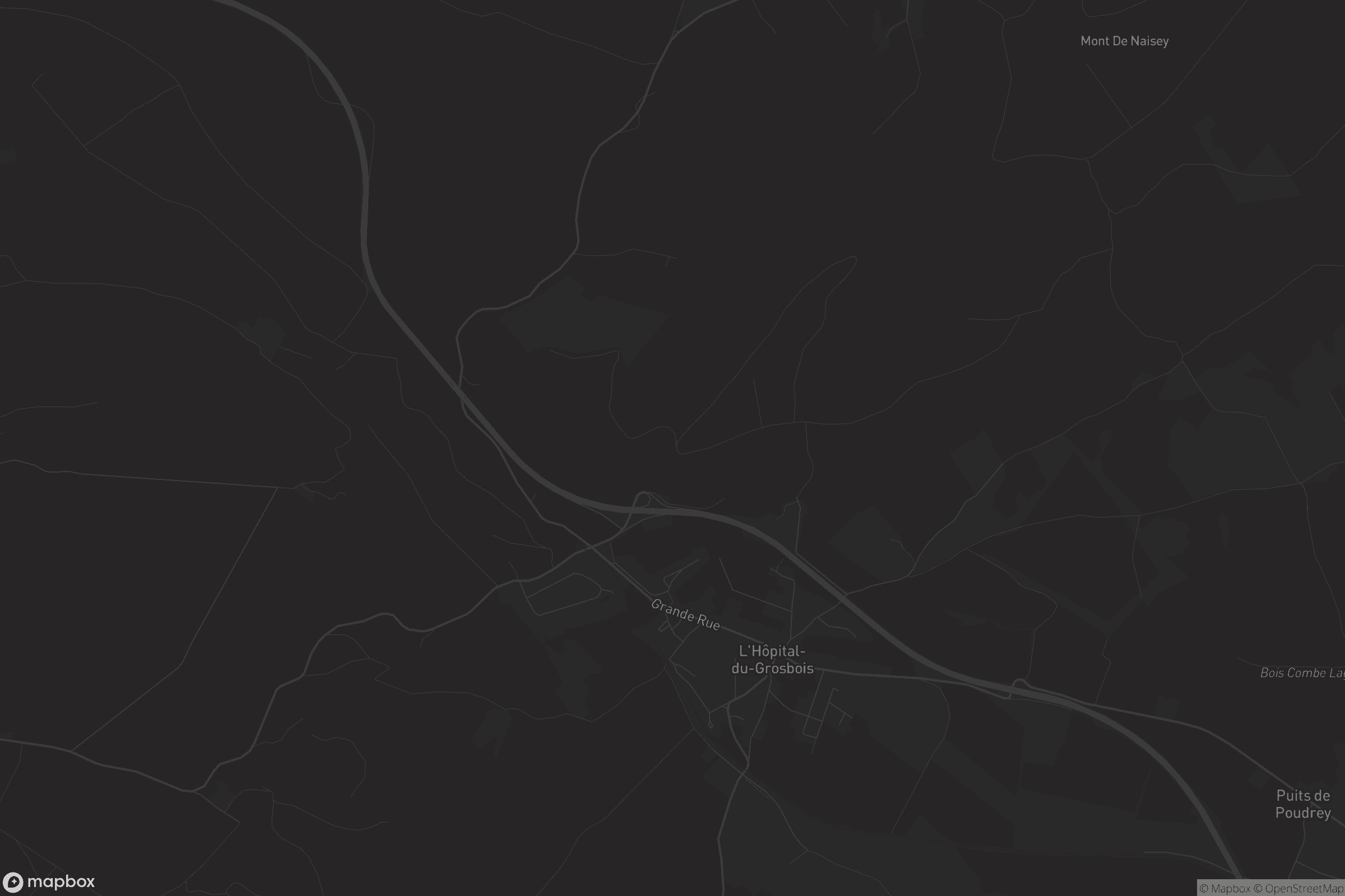 Carte de L'Hôpital-du-Grosbois