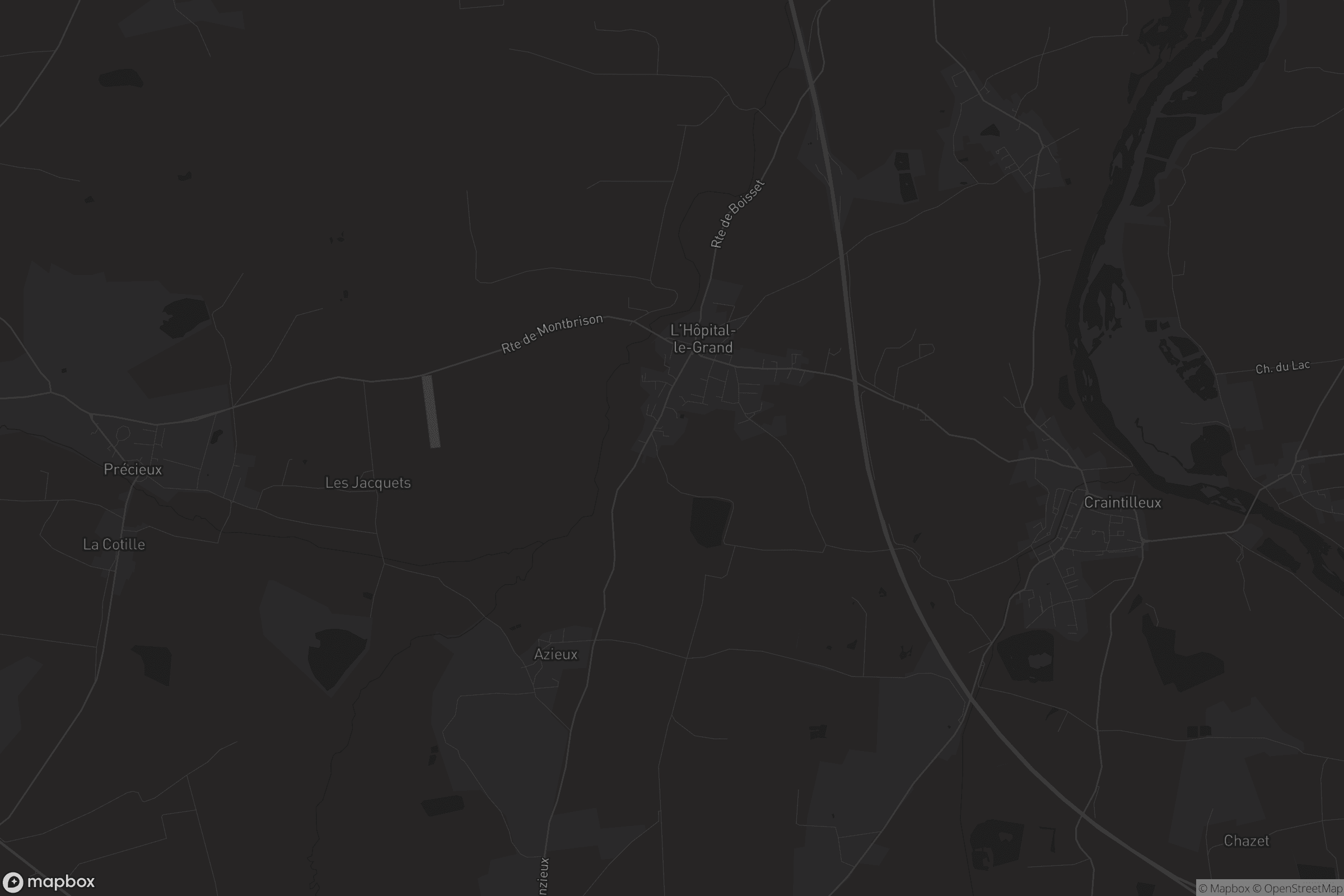 Carte de L'Hôpital-le-Grand