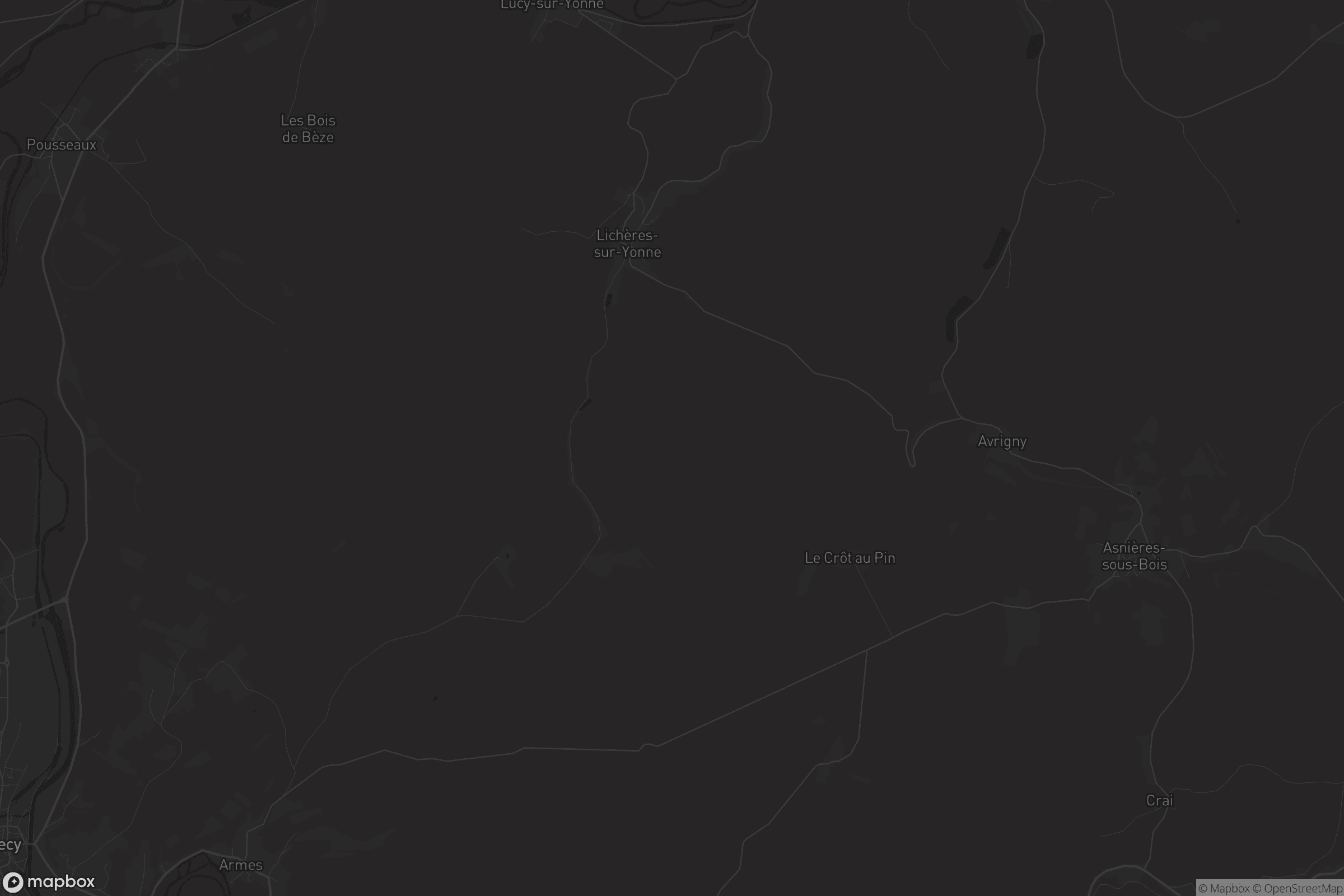 Carte de Lichères-sur-Yonne